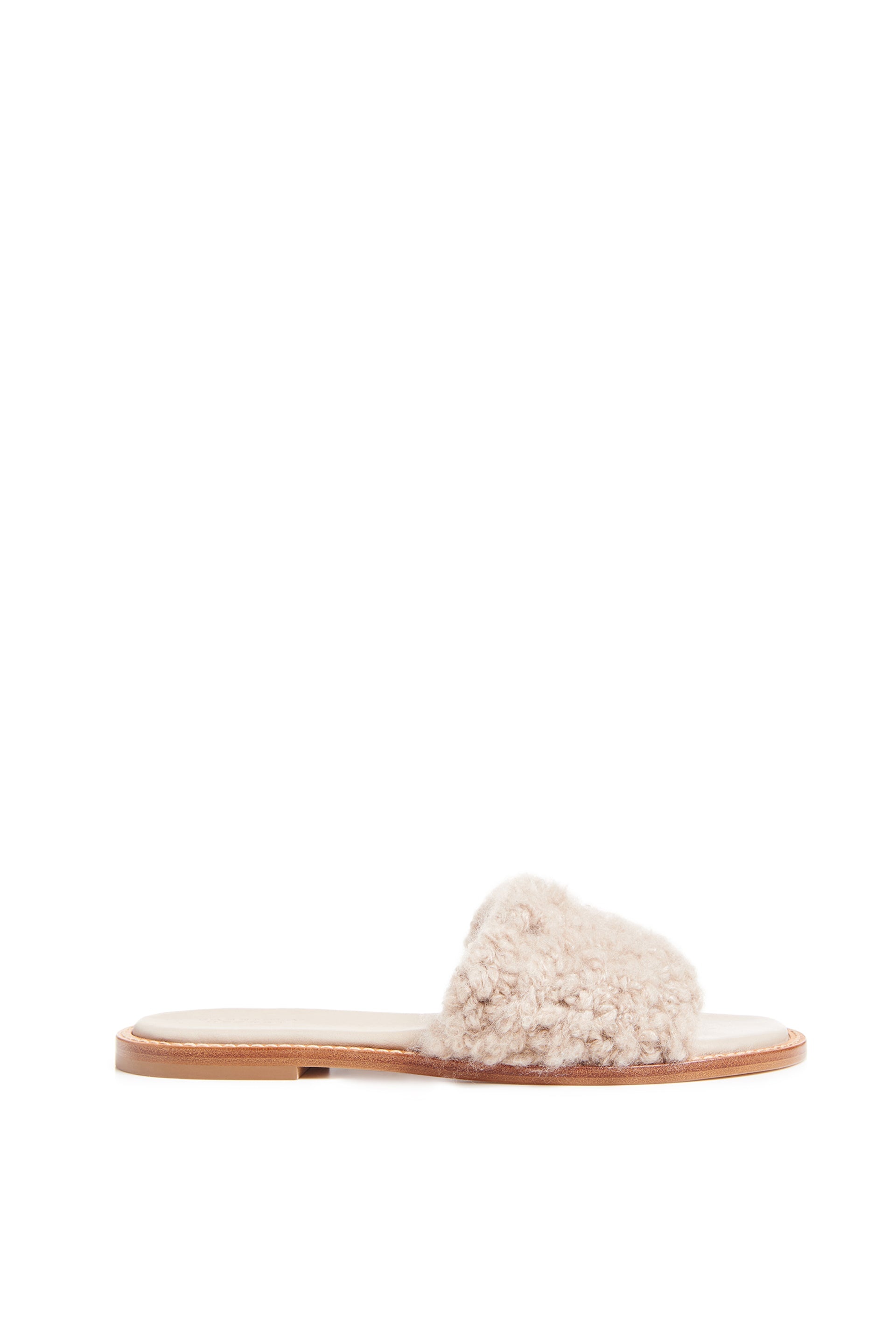 Ballast Slide in Oatmeal Leather & Cashmere - 1