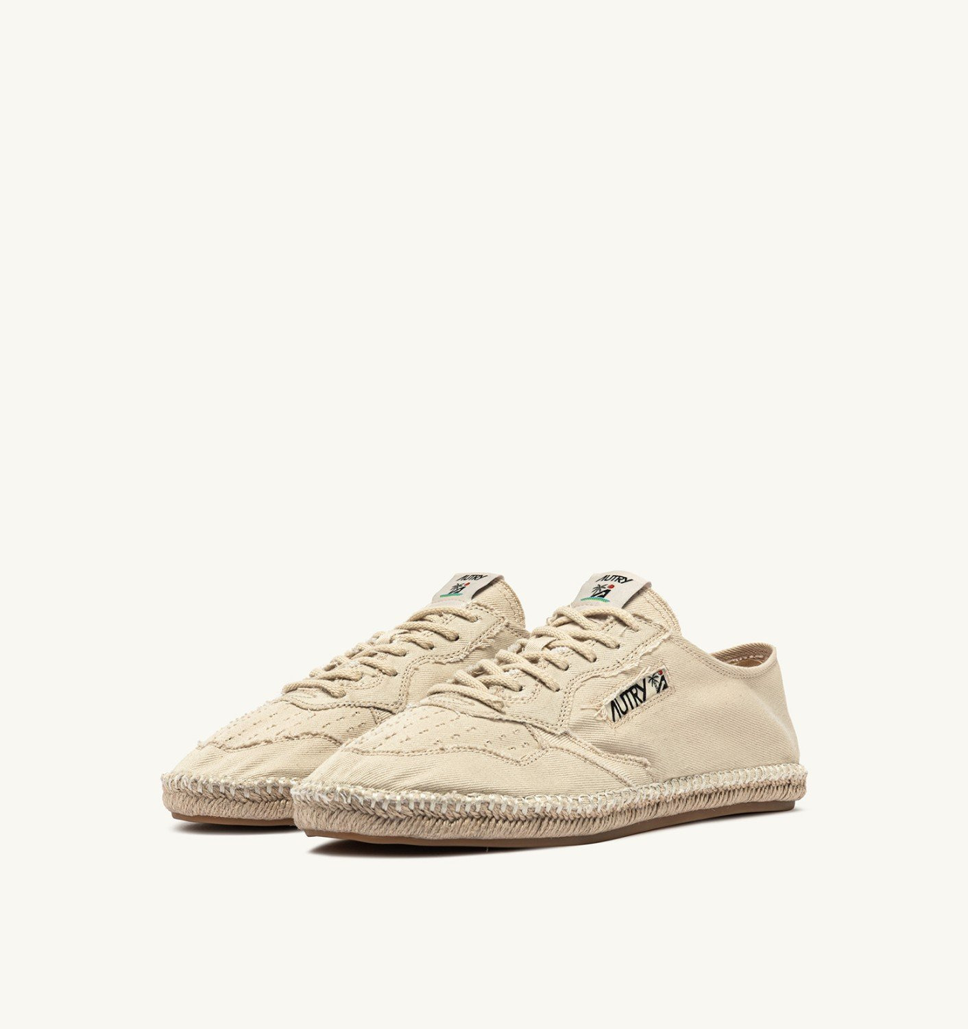 SANDY ESPADRILLES IN IVORY CANVAS - 2