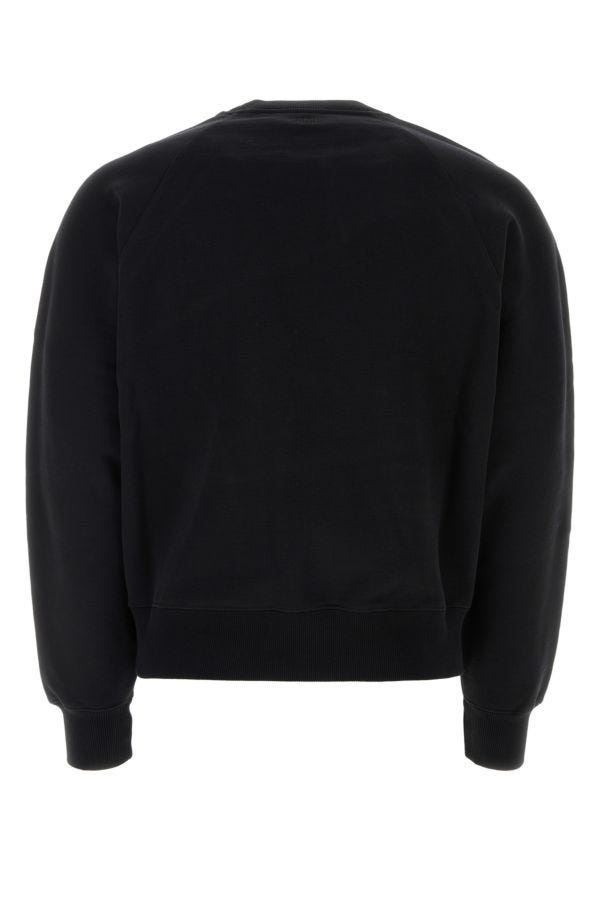 Black cotton sweatshirt - 2