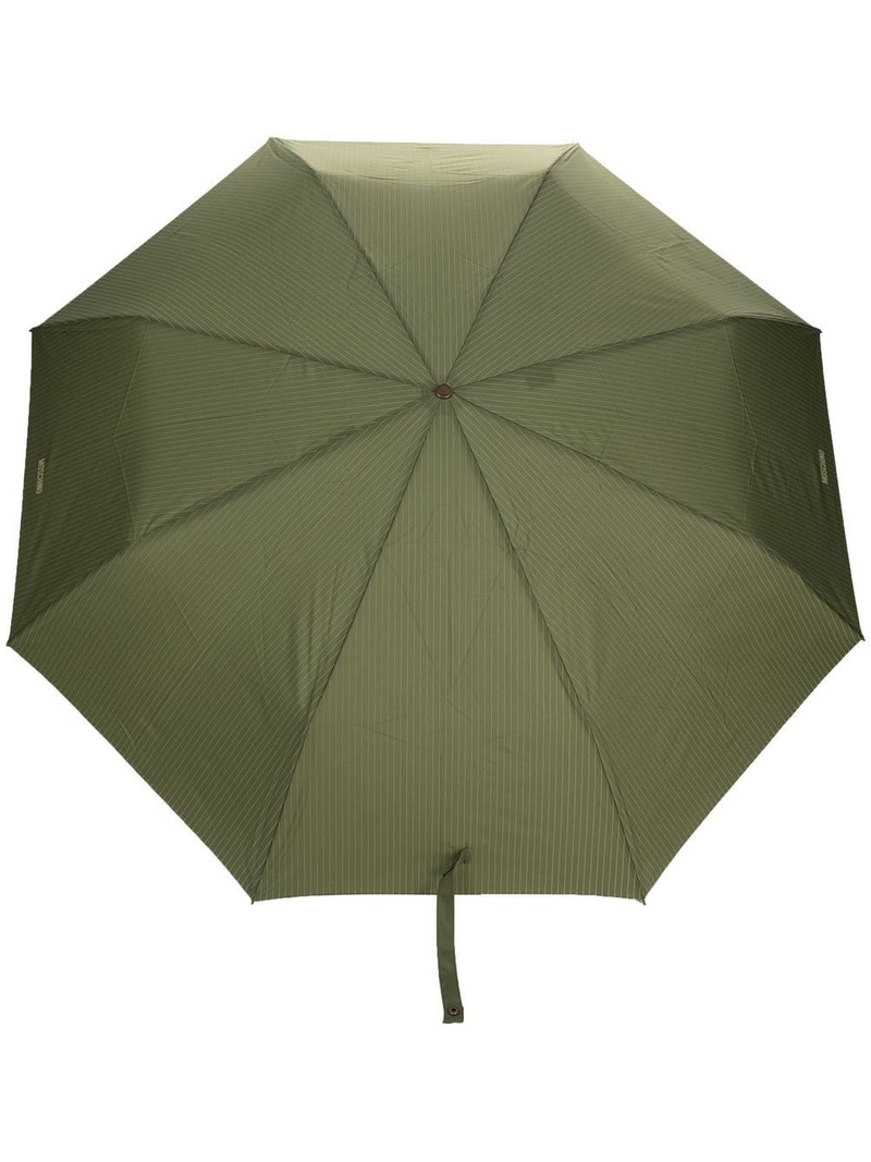 logo-print pinstripe umbrella 1