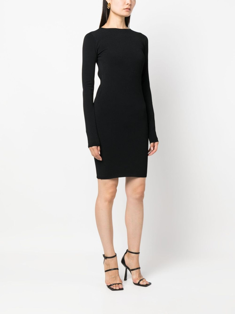open-back fine-ribbed minidress 3