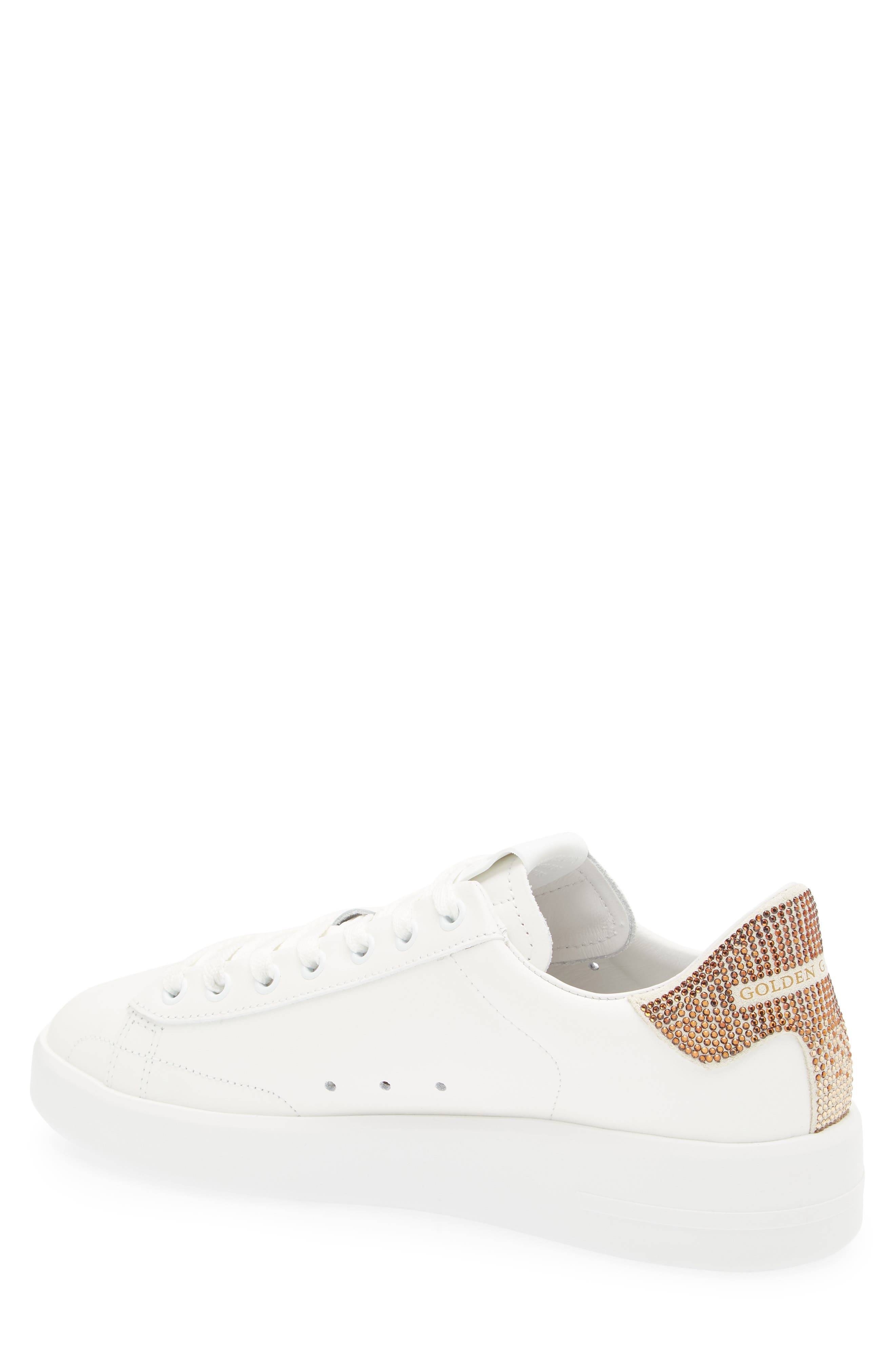 Golden Goose Purestar Sneaker in Optic White/Brown/Beige at Nordstrom - 2
