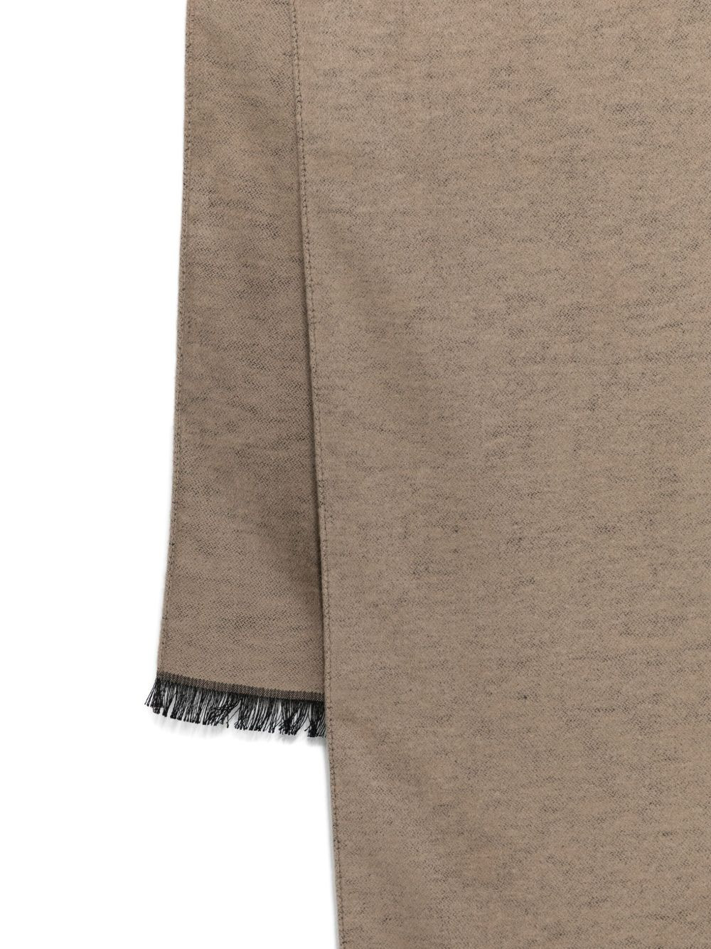 fringed silk scarf - 2