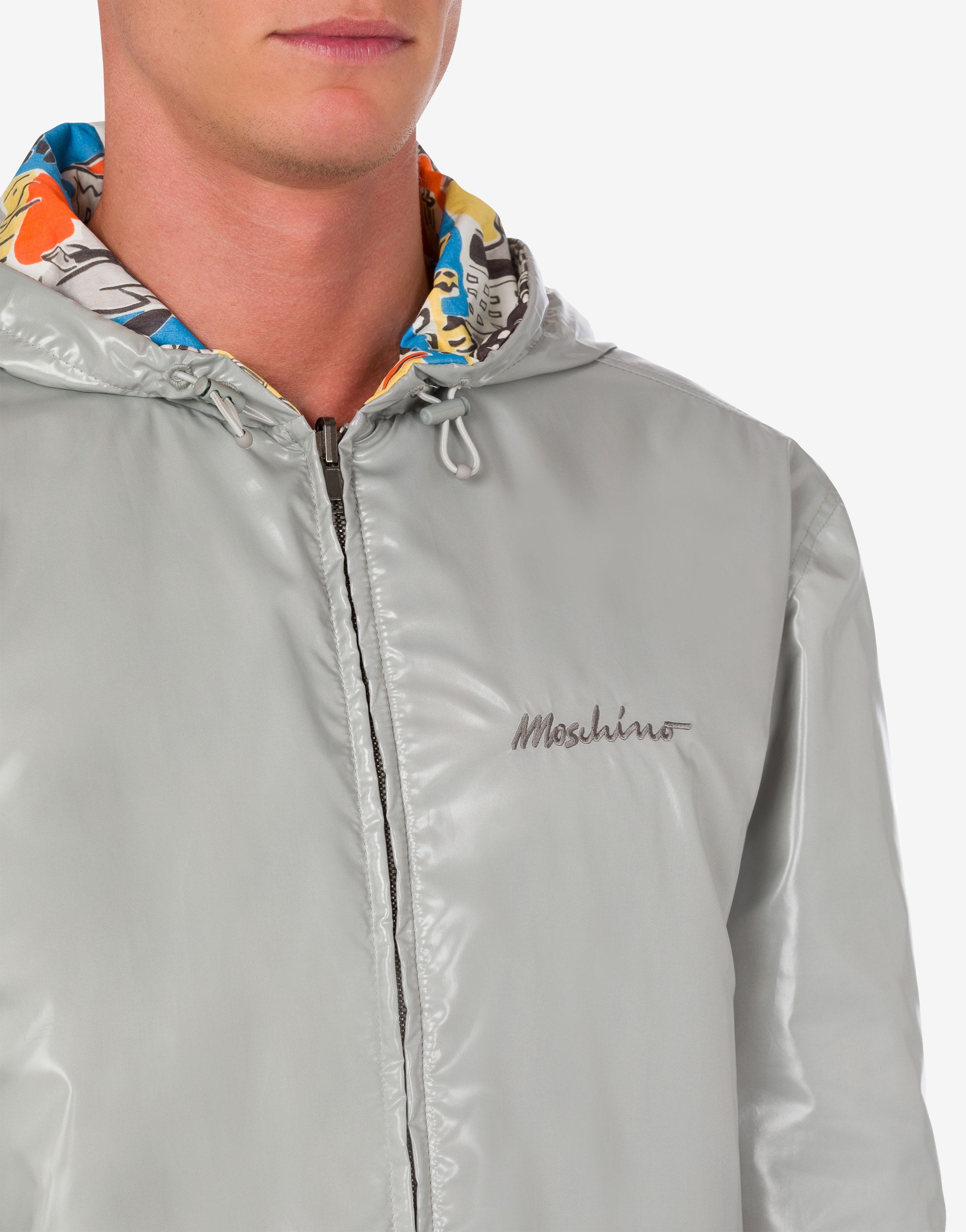 REVERSIBLE NYLON WINDBREAKER - 4