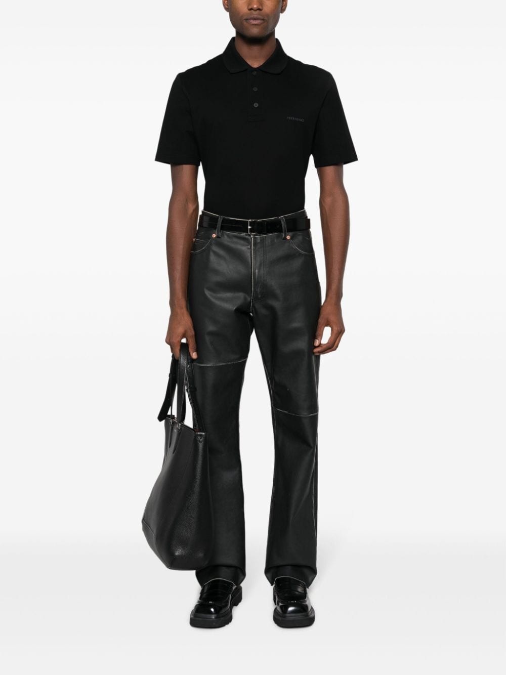 logo-embroidered cotton polo shirt - 2