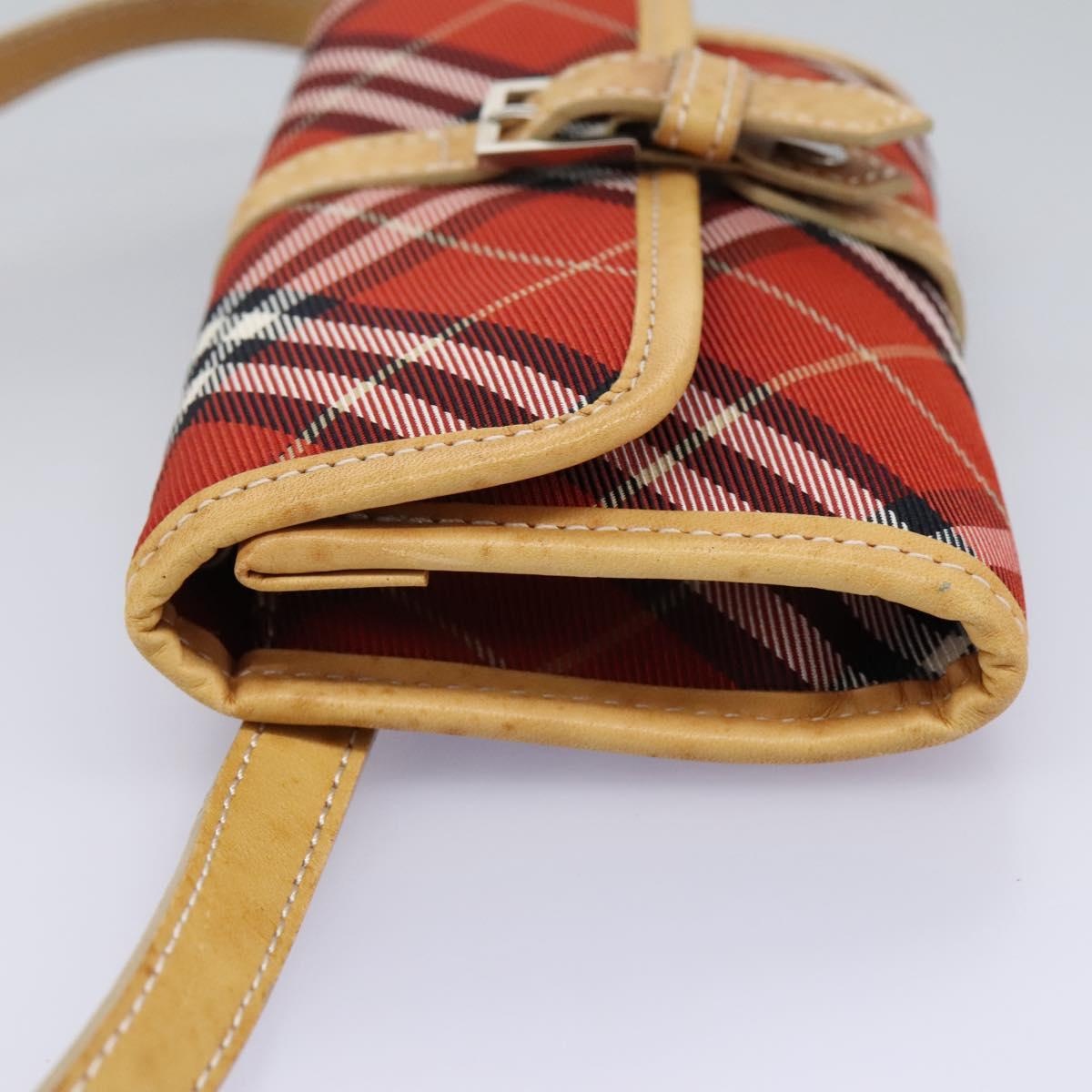 Burberry Nova Check Blue Label Waist Bag Canvas Red - 3