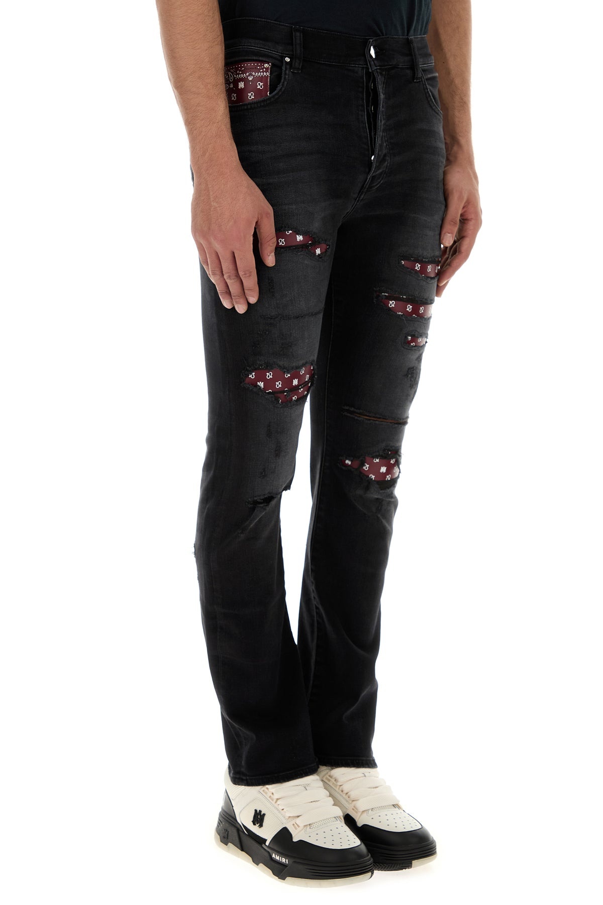 Black stretch denim jeans - 3