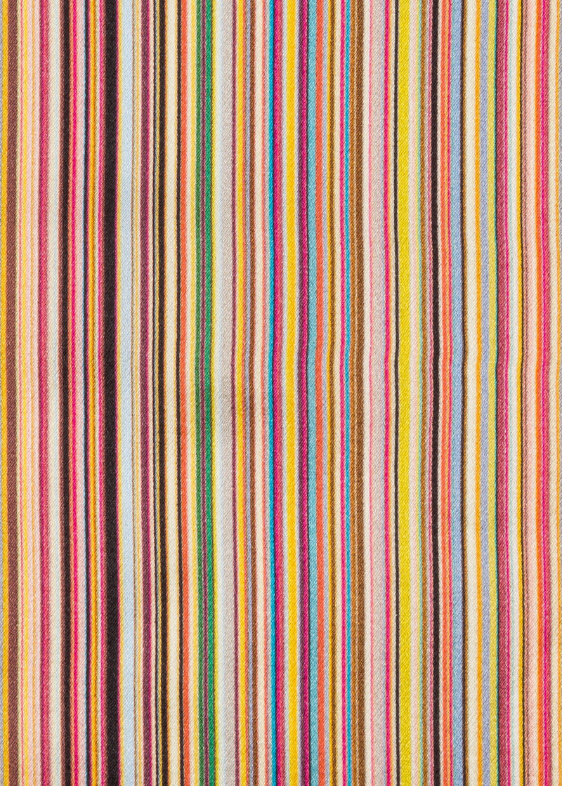 'Signature Stripe' Silk Pocket Square 4