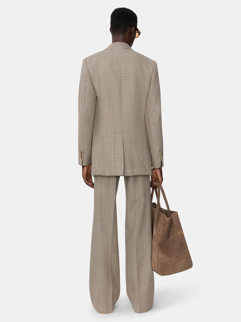 CHECK BOOT CUT PANT 4