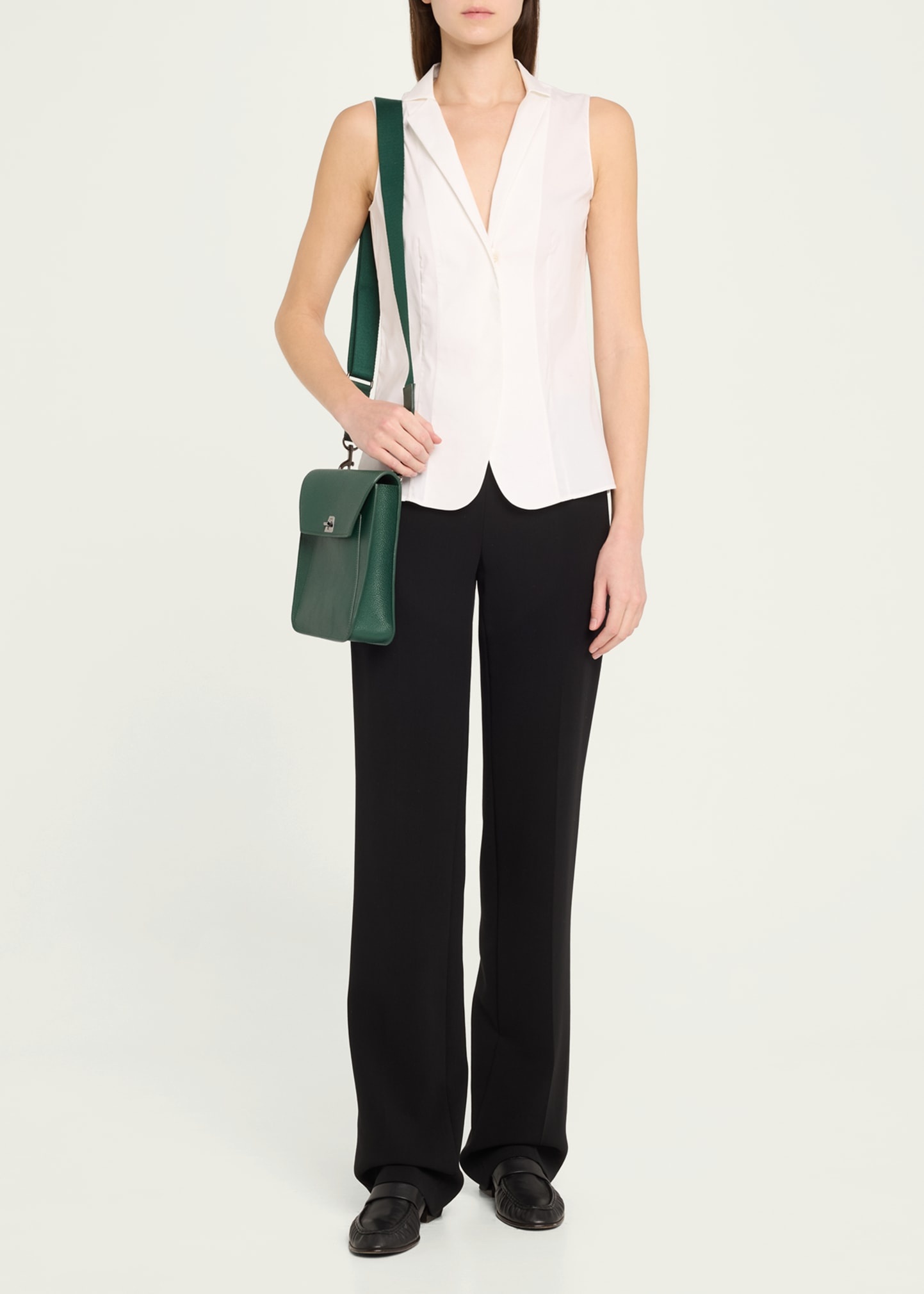 Anouk Small Leather Messenger Bag - 5