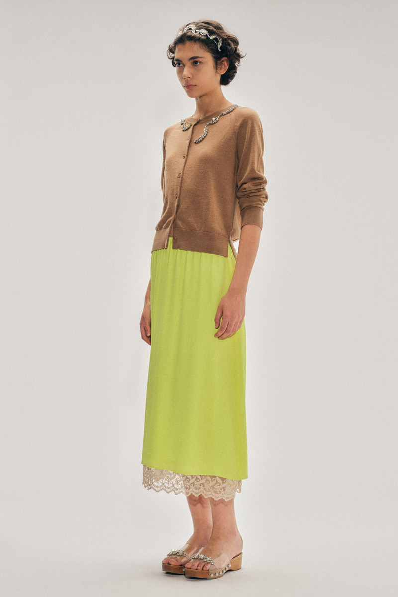 Simone Rocha Lace Trim Negligee Skirt outlook