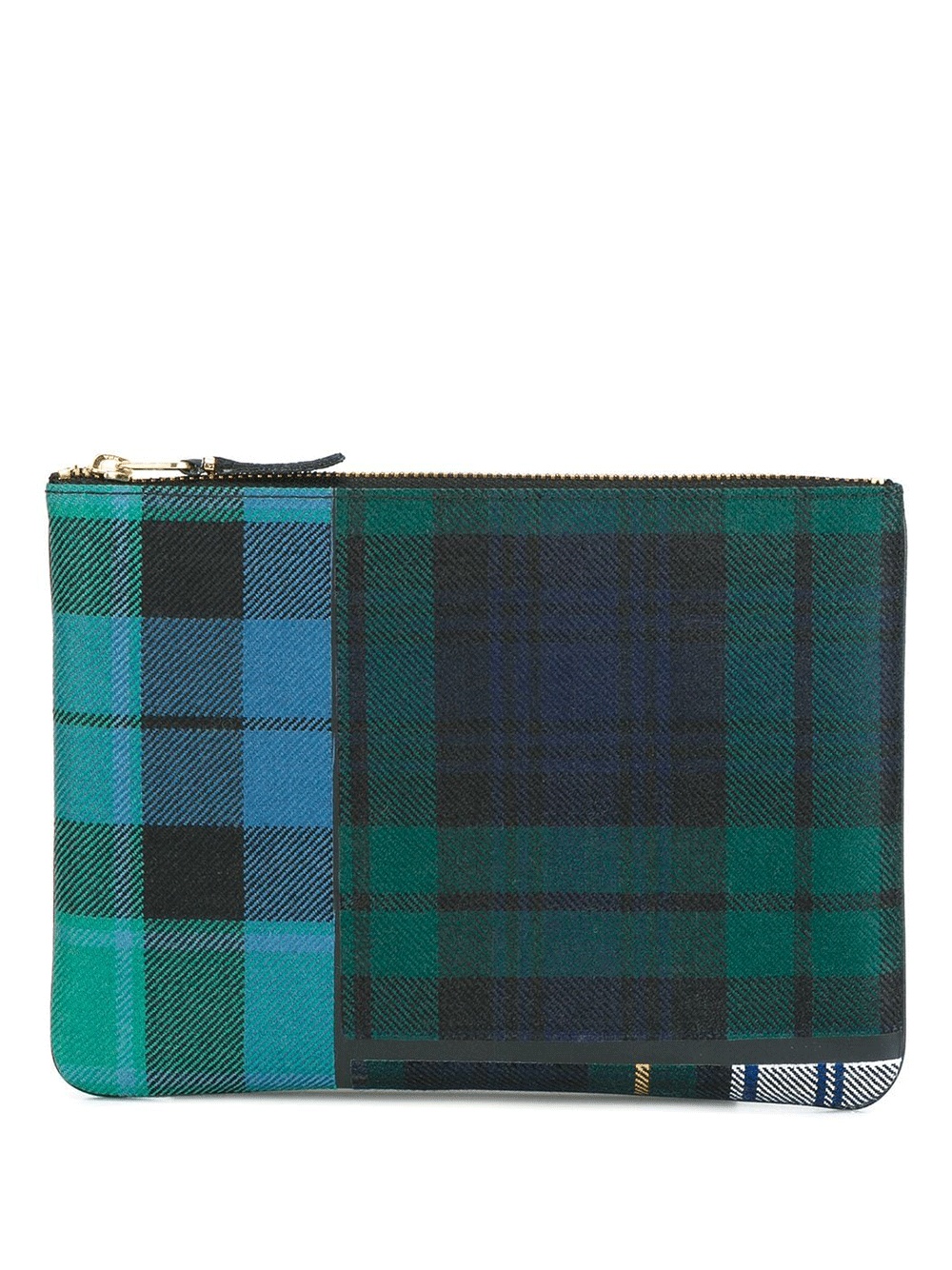 Tartan Patchwork Big Pouch - 1