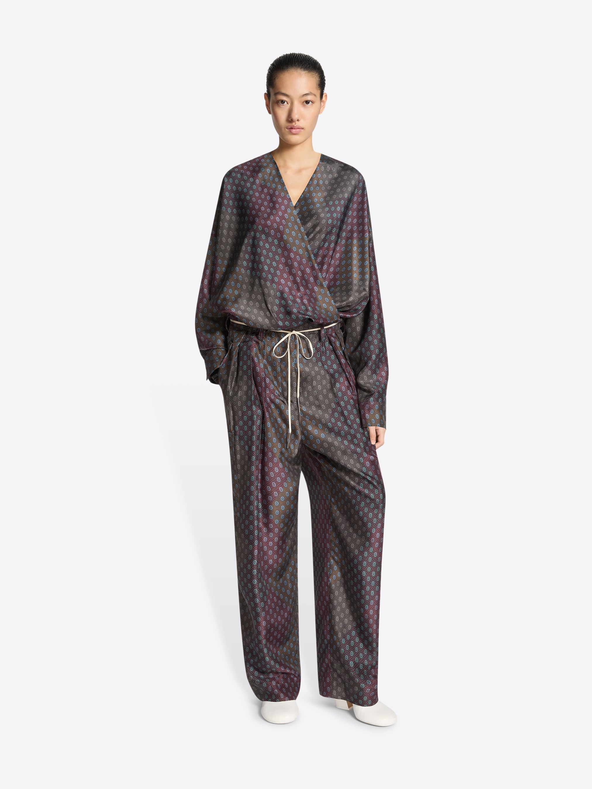 SILK CARGO PANTS - 2