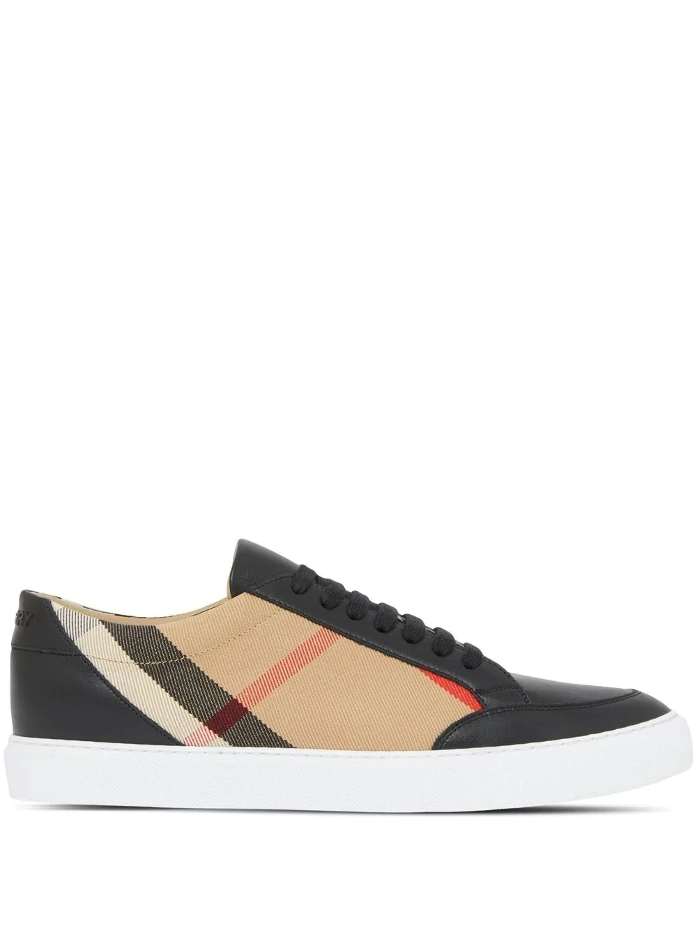 House Check-print lace-up sneakers - 1