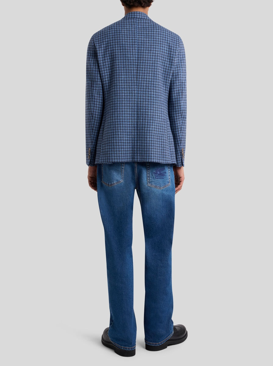 WOOL-BLEND HOUNDSTOOTH JACKET - 4
