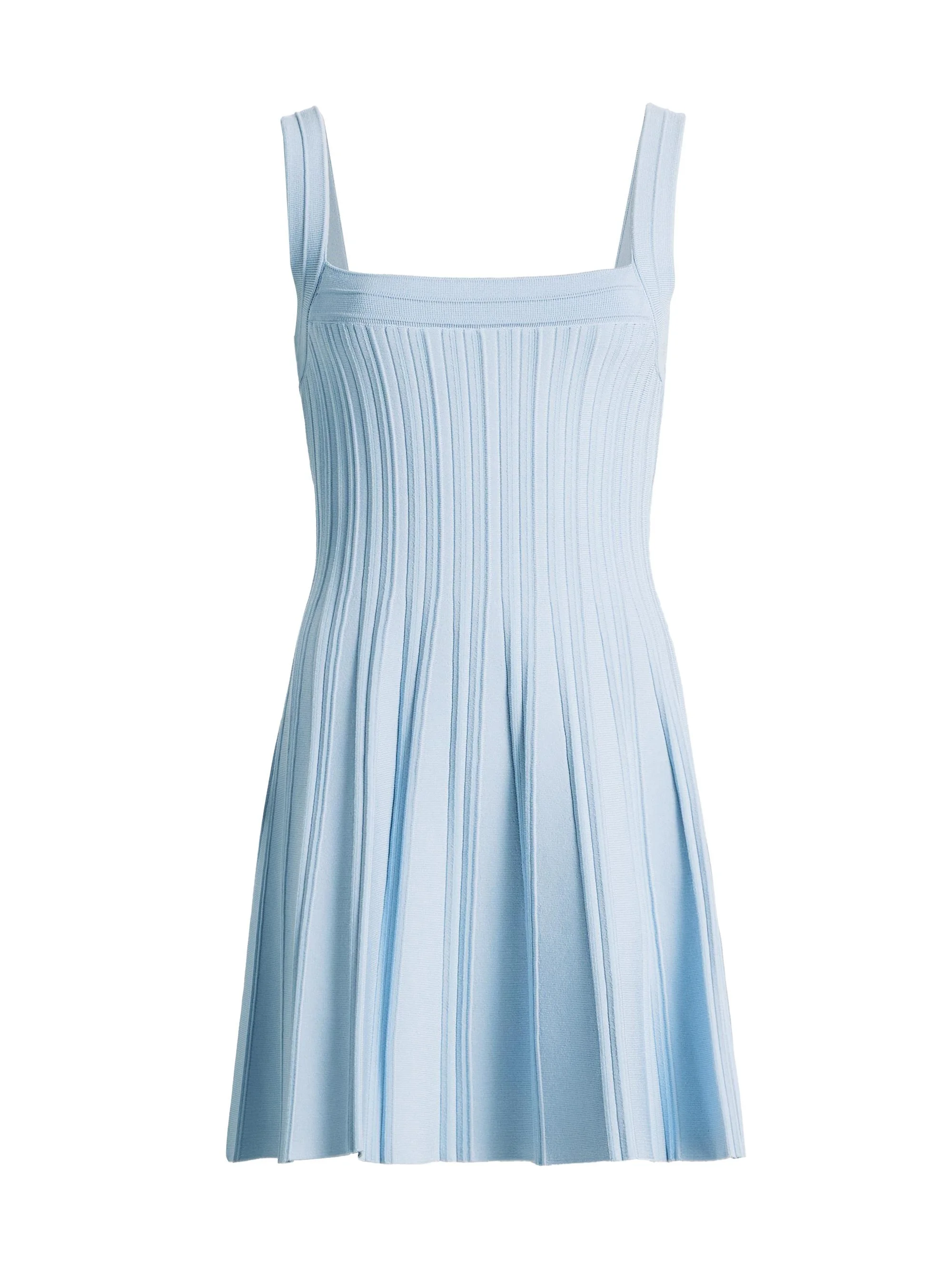 Women's Indie Textured Knit Sleeveless Minidress - Tidepool - 1