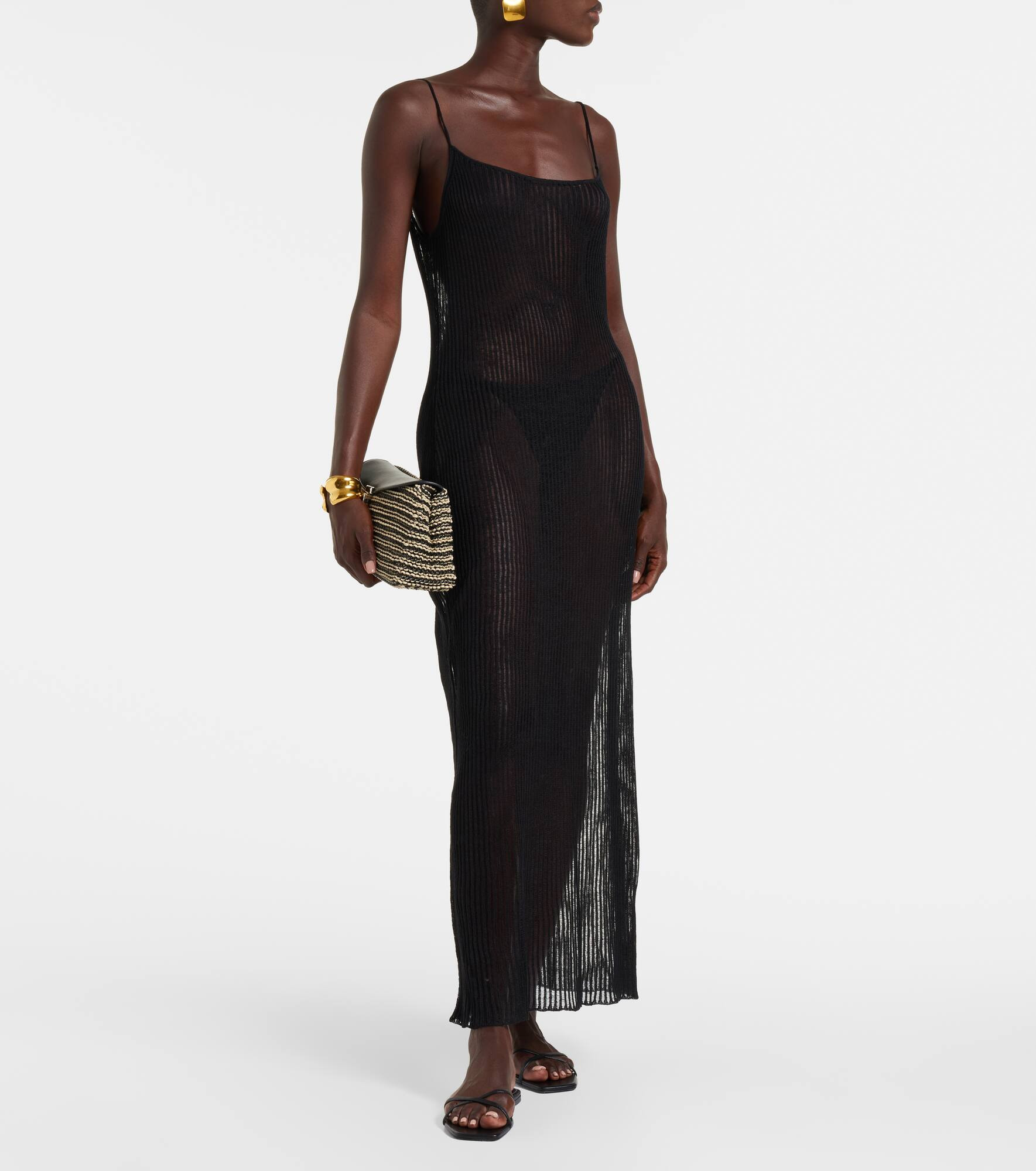 Sienna semi-sheer linen maxi dress - 2