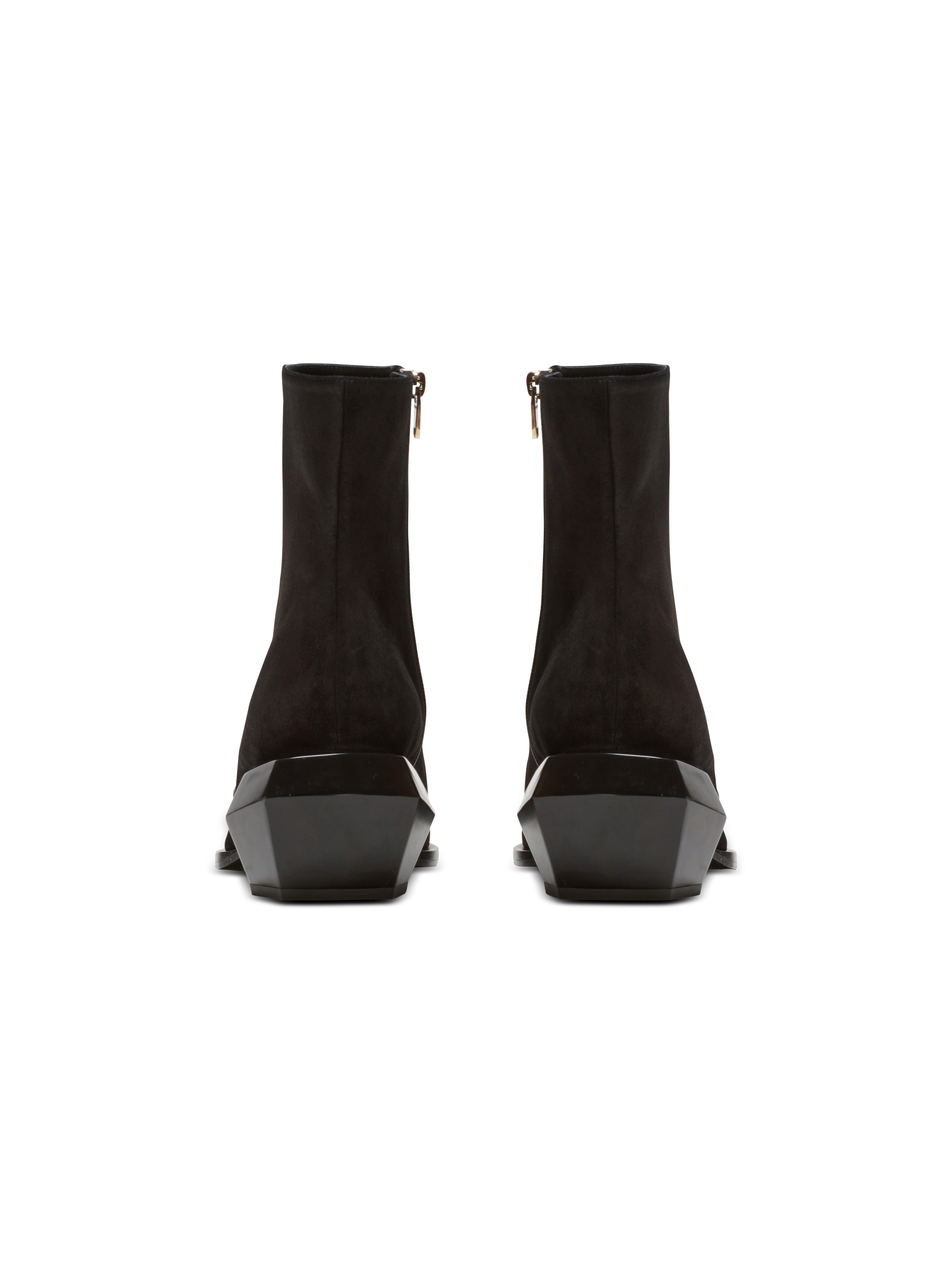 Billy suede ankle boots with diamond heel - 5