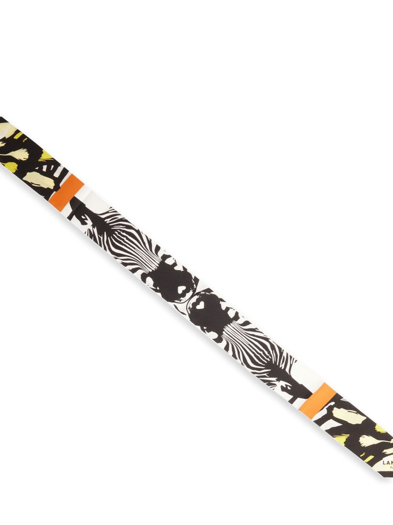 LANCEL printed twill headband outlook