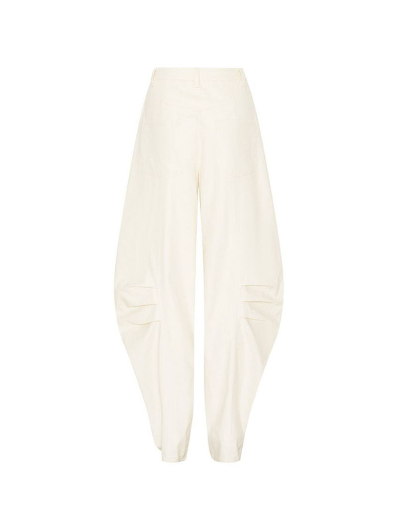 cream tapered trousers 6