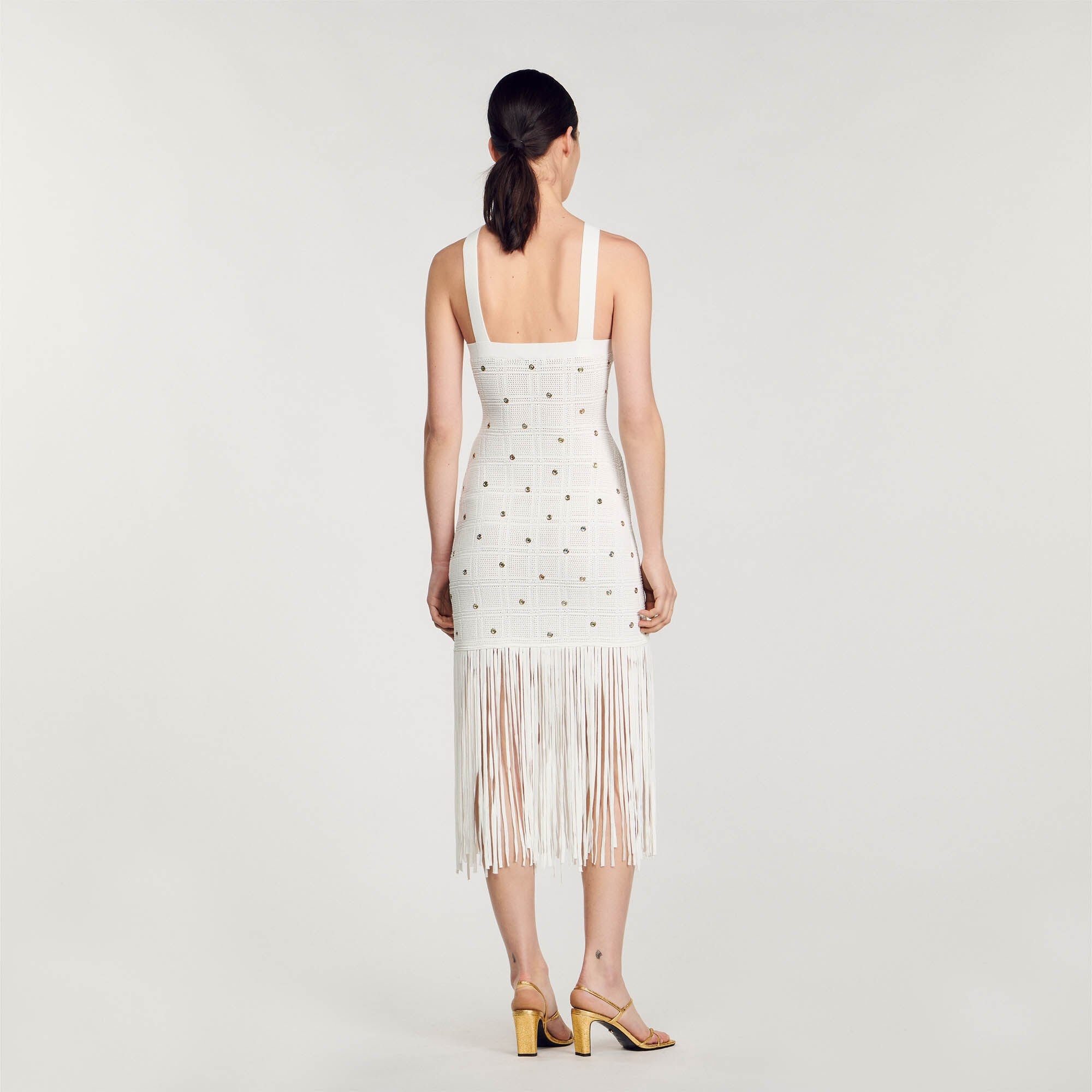 FRINGED MIDI DRESS - 6