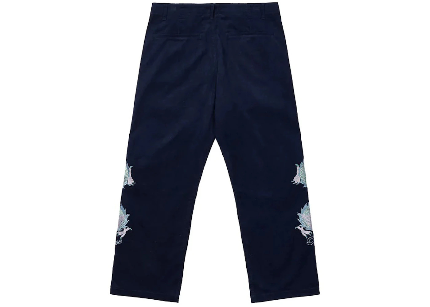 Palace Double Dragon Tour Plain Pant Navy - 3