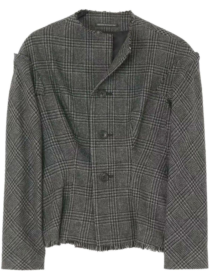 Glen check-print jacket 1
