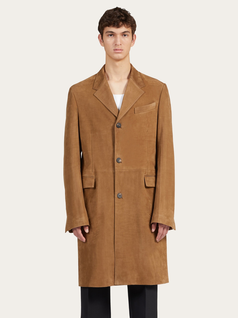 FERRAGAMO Nubuck coat outlook