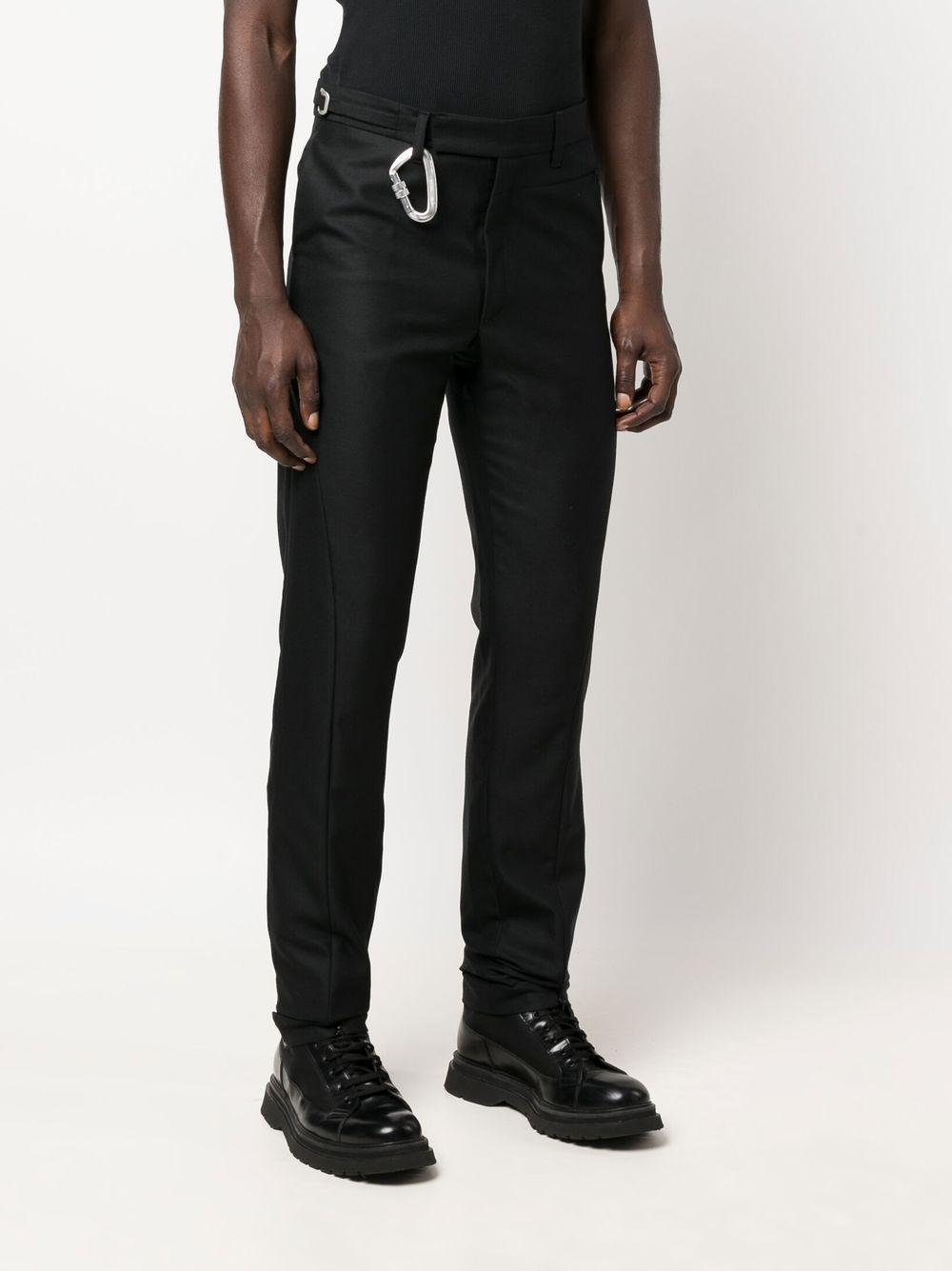 HOOK-EMBELLISHED STRAIGHT CHINOS - 2