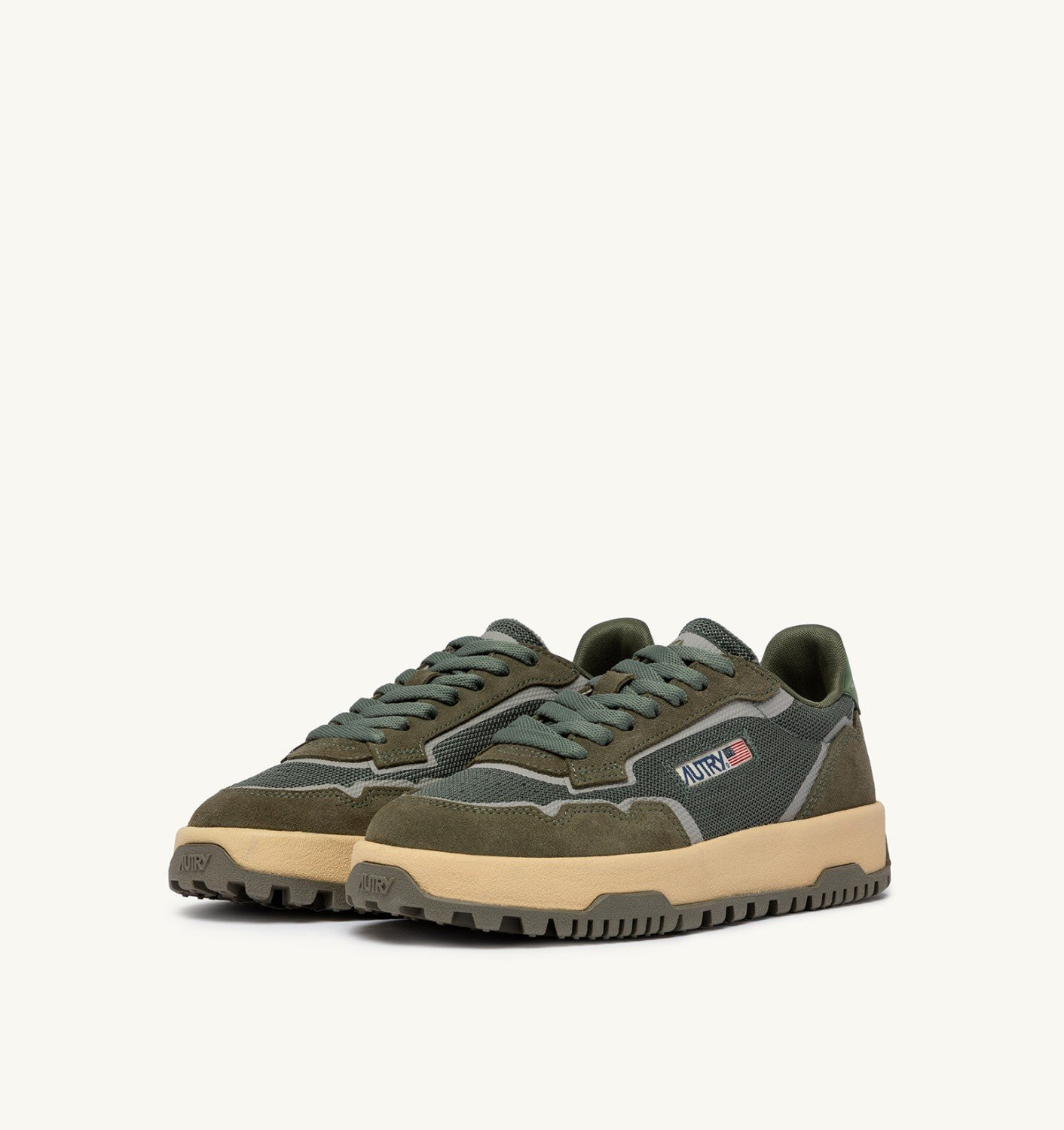 WILDPACE LOW SNEAKERS IN SCHIO AND MILITARY MESH AND SUEDE - 2