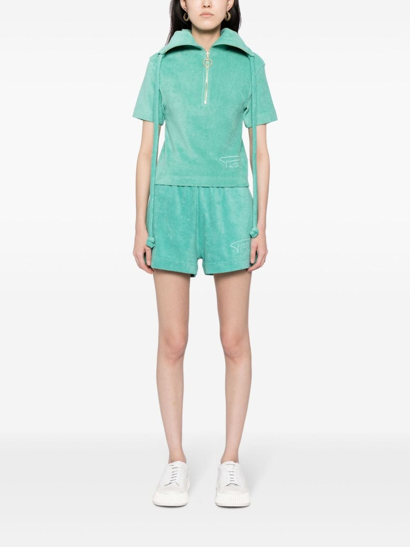 PATOU logo-embroidered cotton shorts outlook