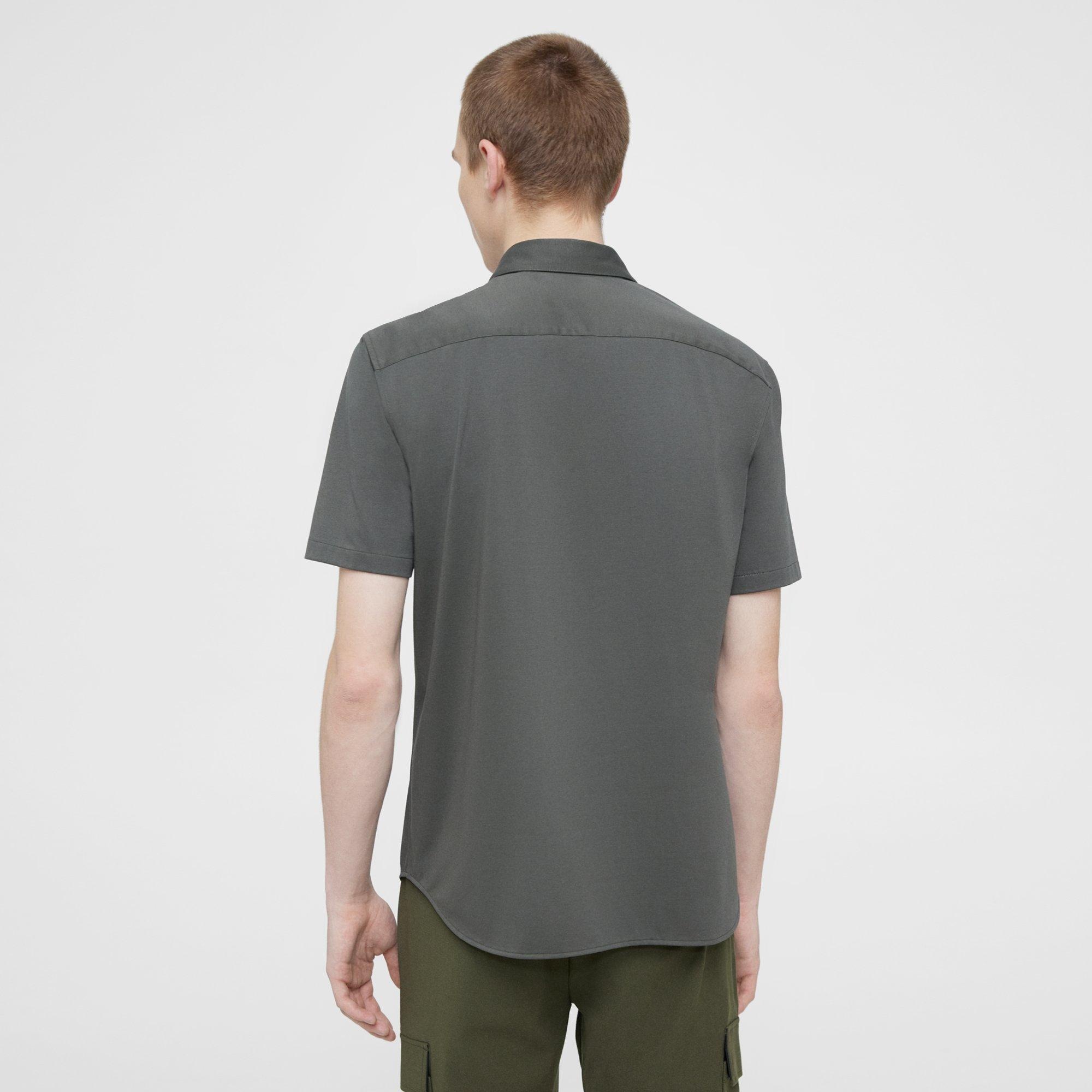 Irving Short-Sleeve Shirt in Structure Knit - 5
