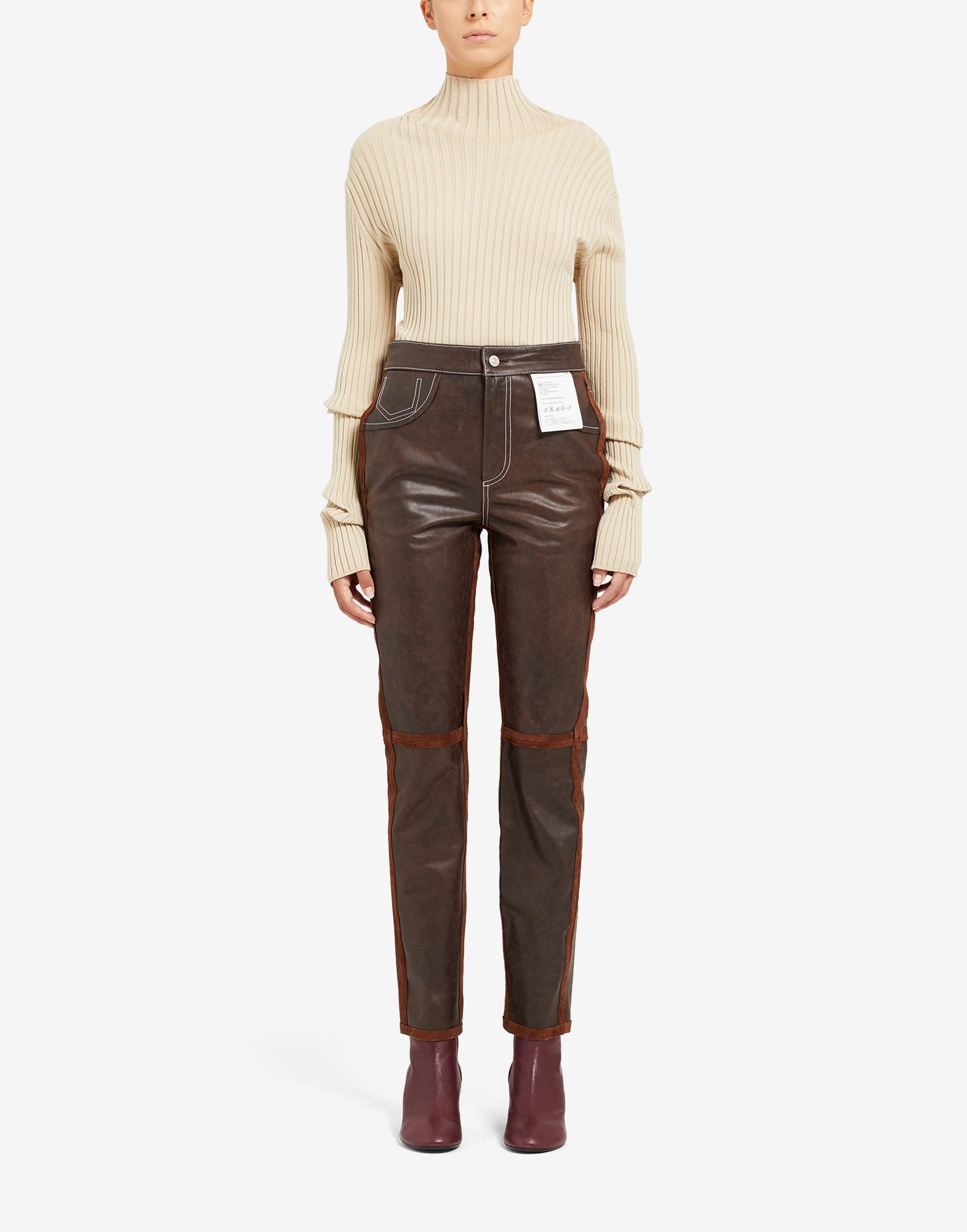 Reversed leather trousers - 2