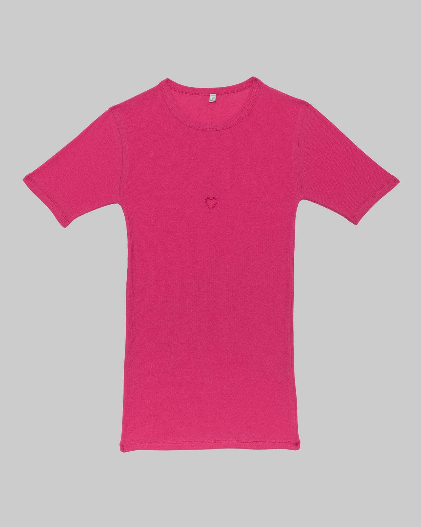Heart Tee Shirt - Organic Cotton Rib - 5