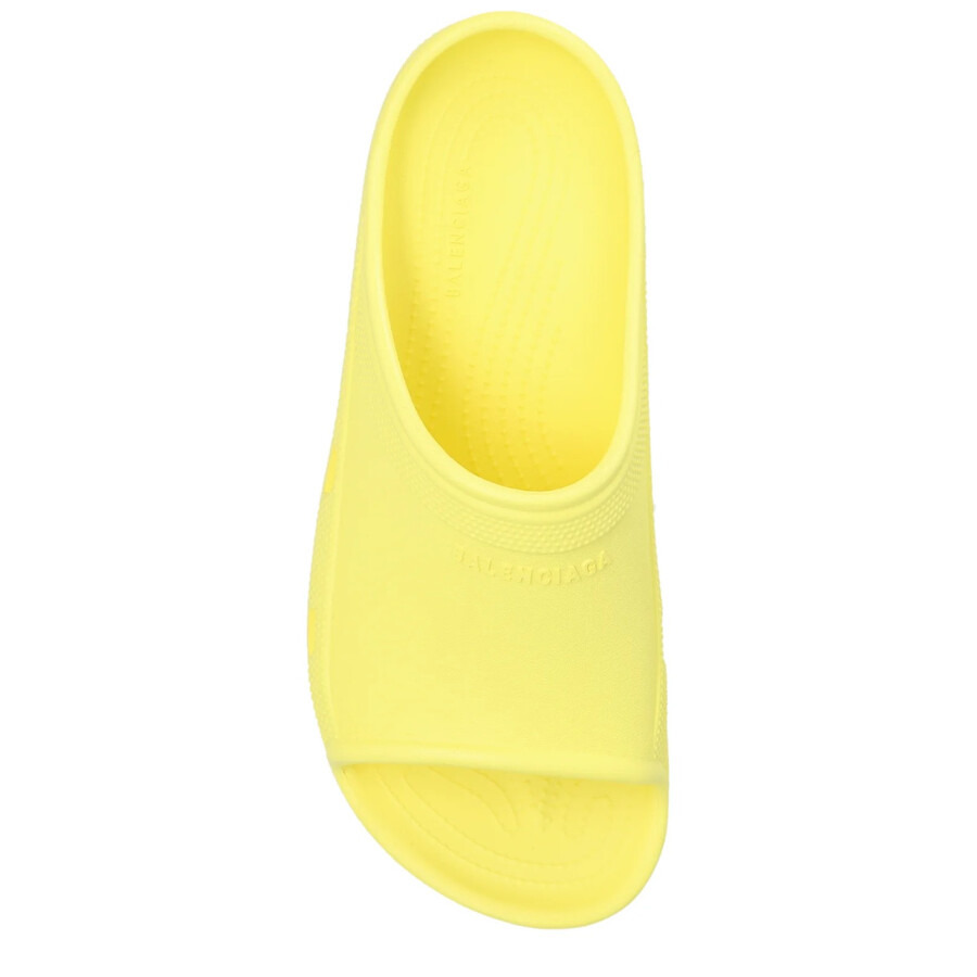 Balenciaga Pool Crocs Slides In Citrus - 3