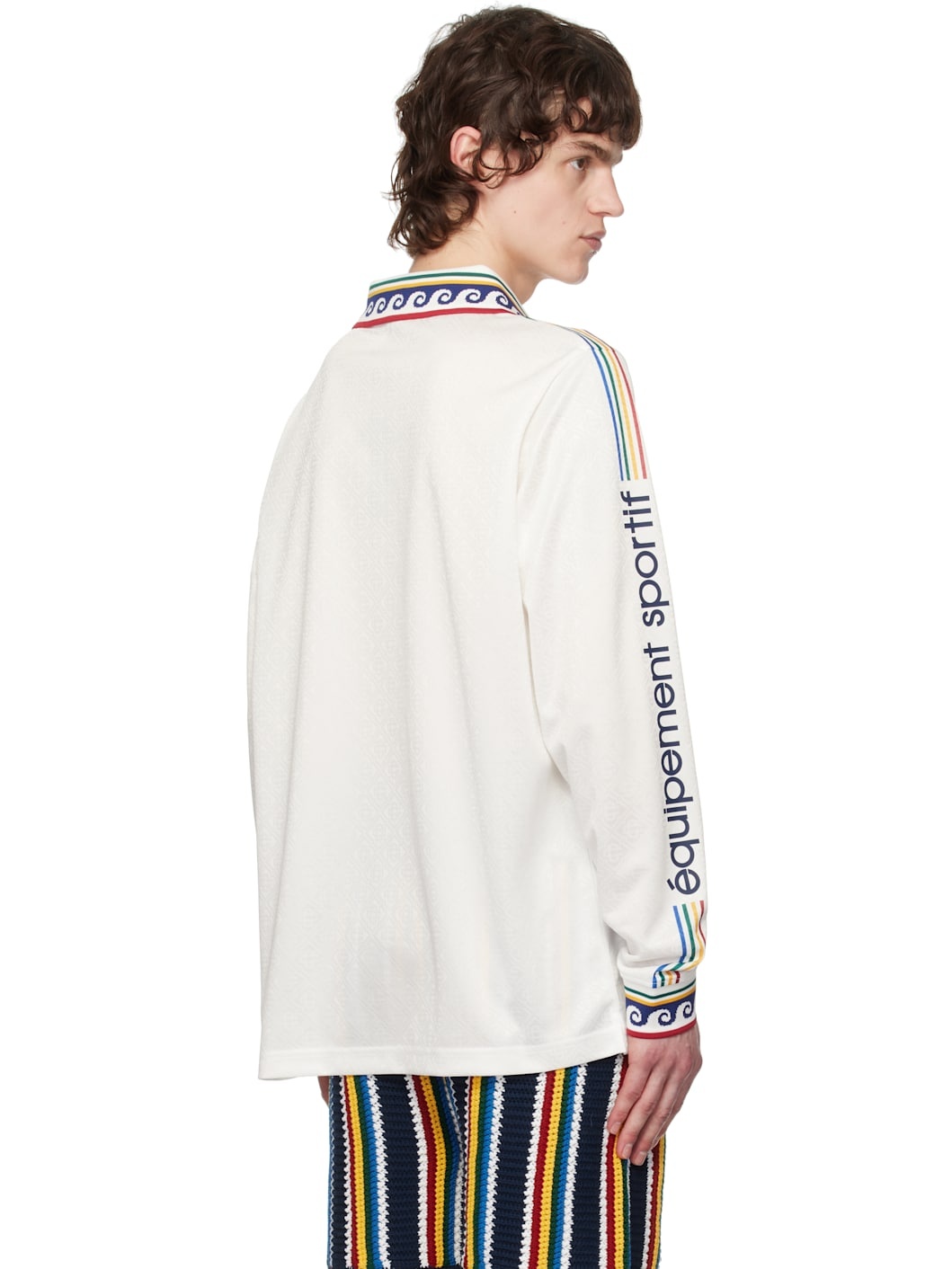 Off-White Jacquard Monogram Football Polo - 3