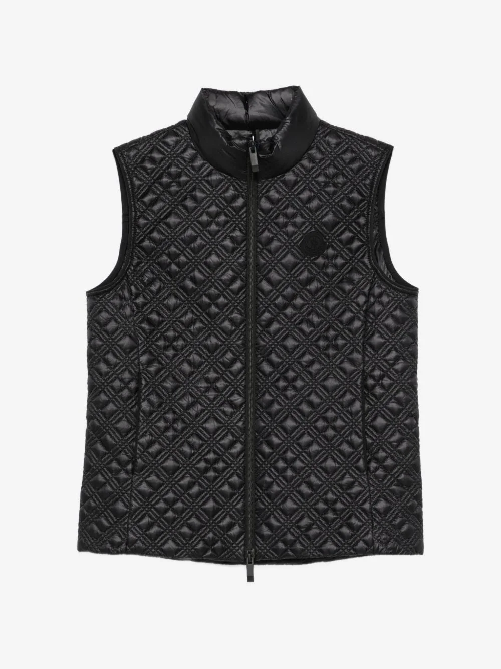 quilted sleeveless jacket - 1
