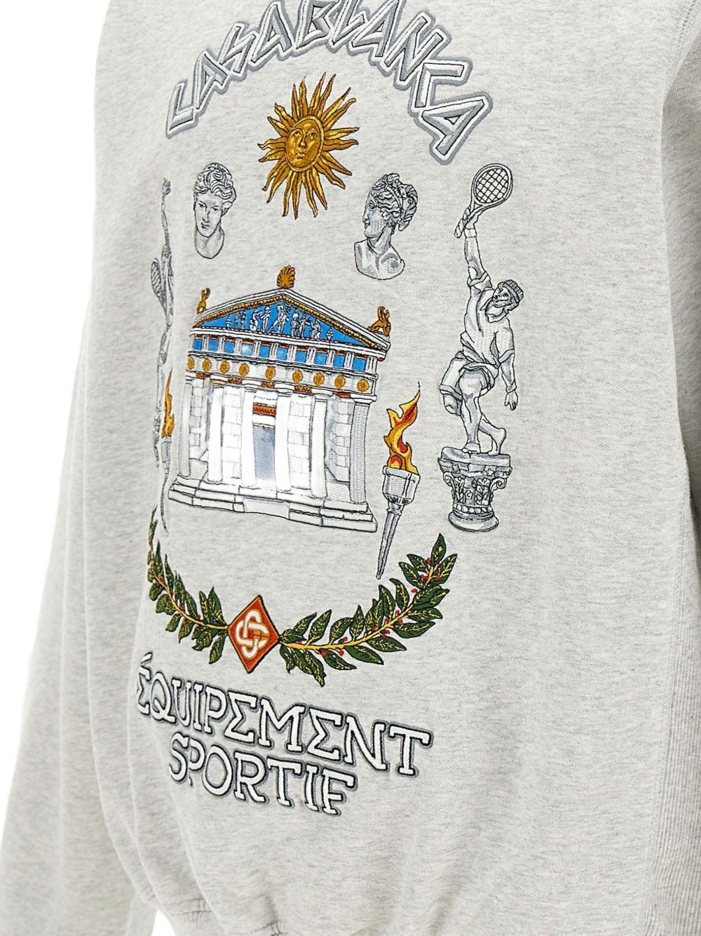 logo-embroidered sweatshirt - 4