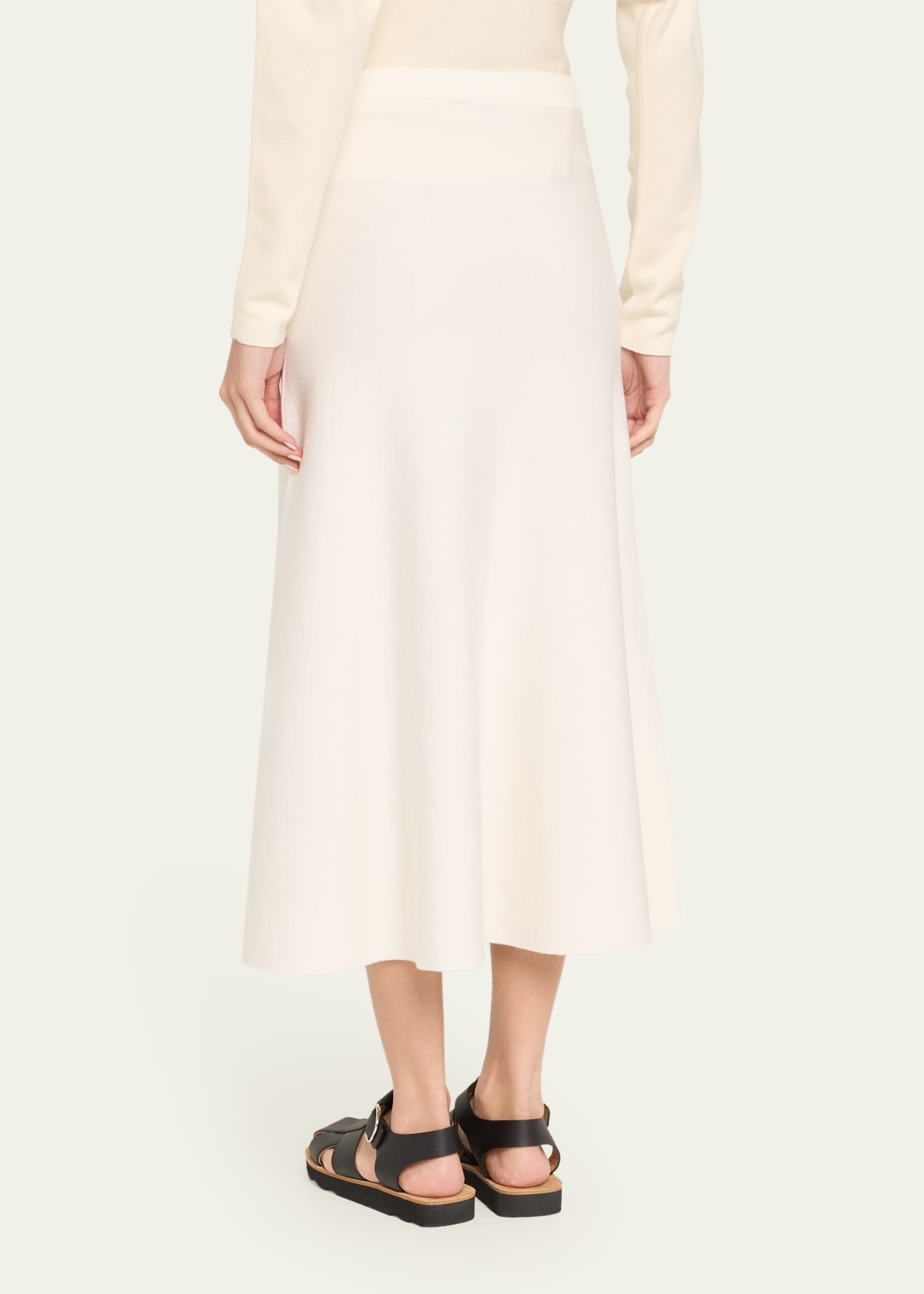 Freddie Midi Wool-Cashmere Skirt - 3