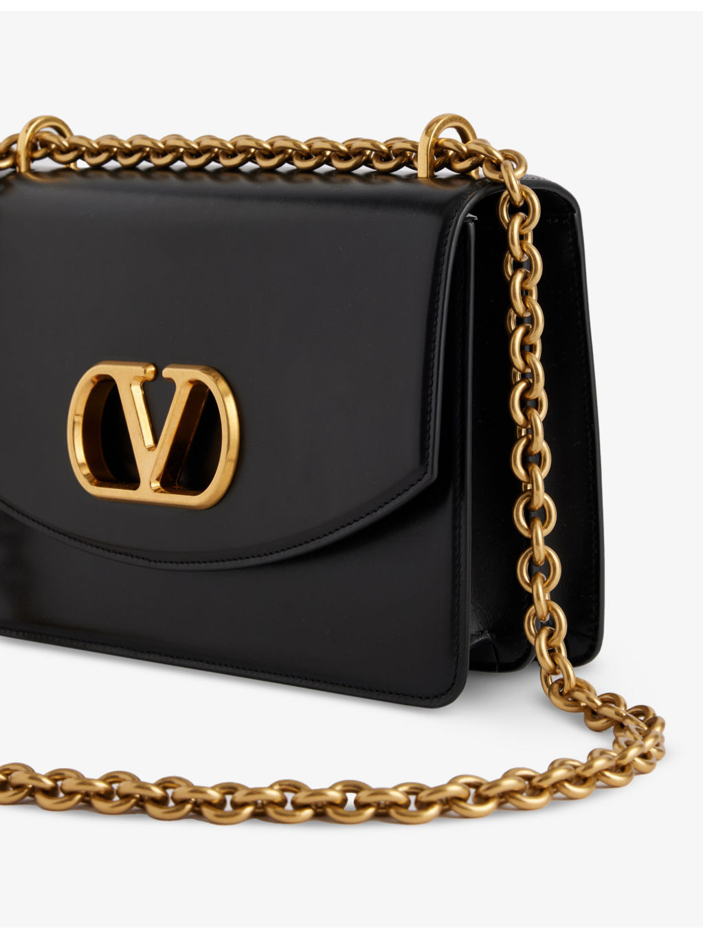 Vain chain-strap leather shoulder bag - 4