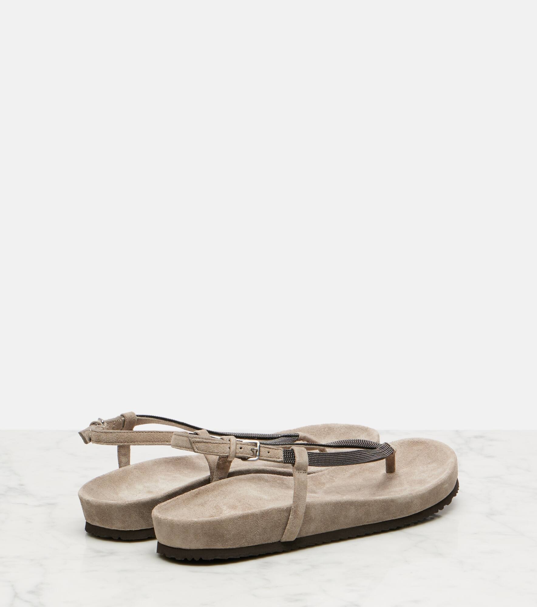 Monili suede thong sandals - 2