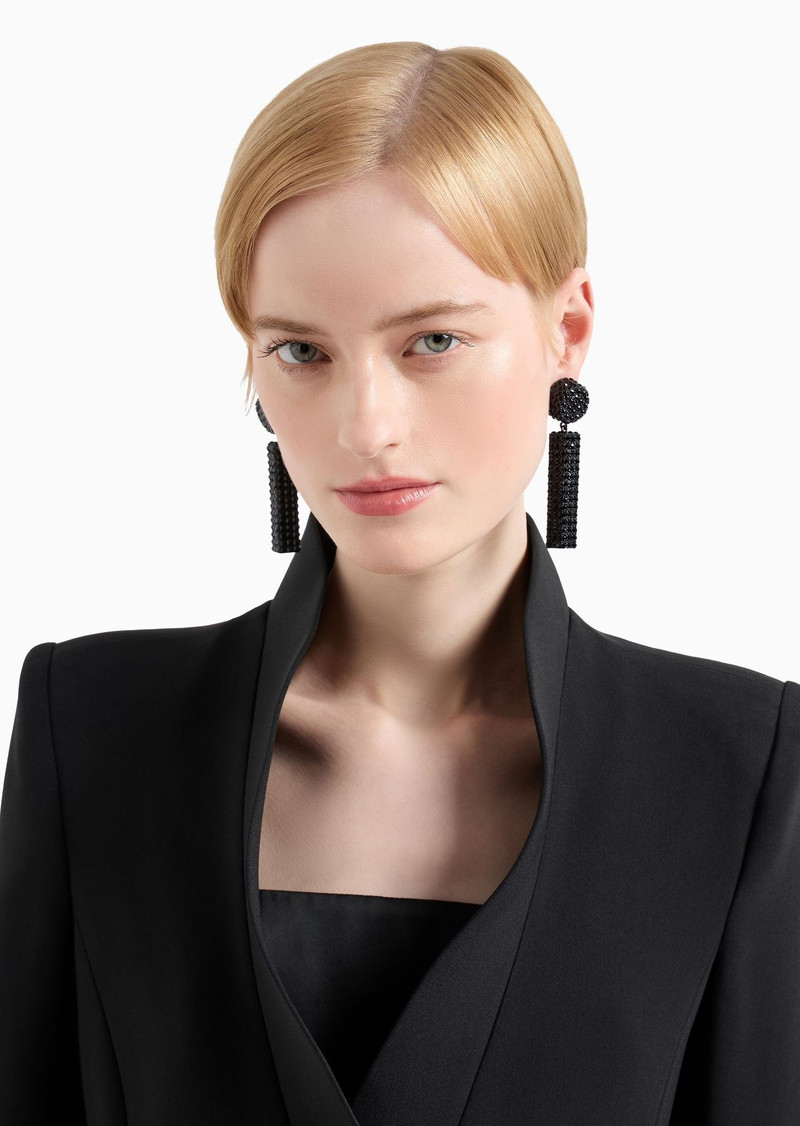 Crêpe cady jacket with ruffle-effect contoured edges 5