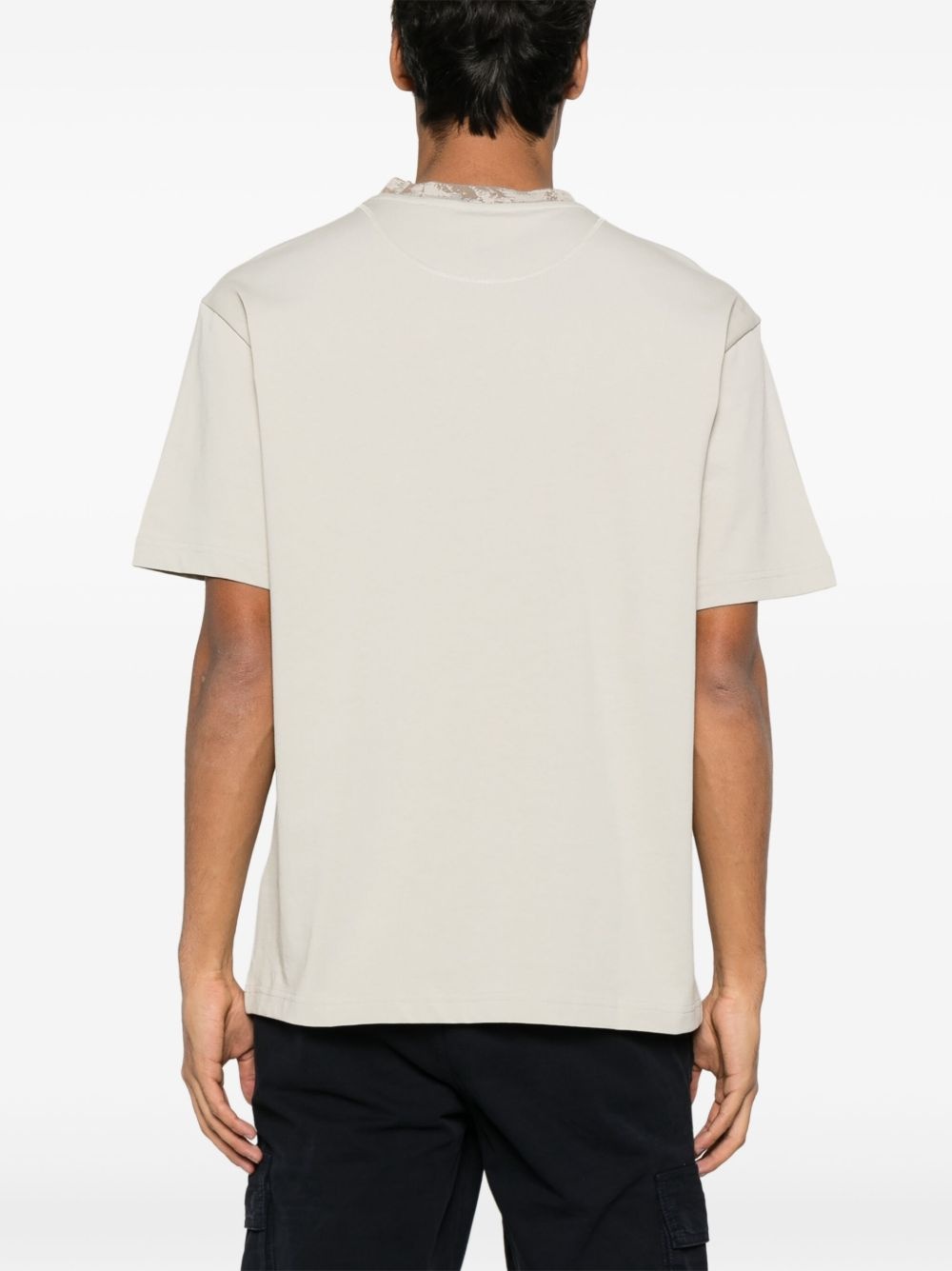 logo-embroidered T-shirt - 3