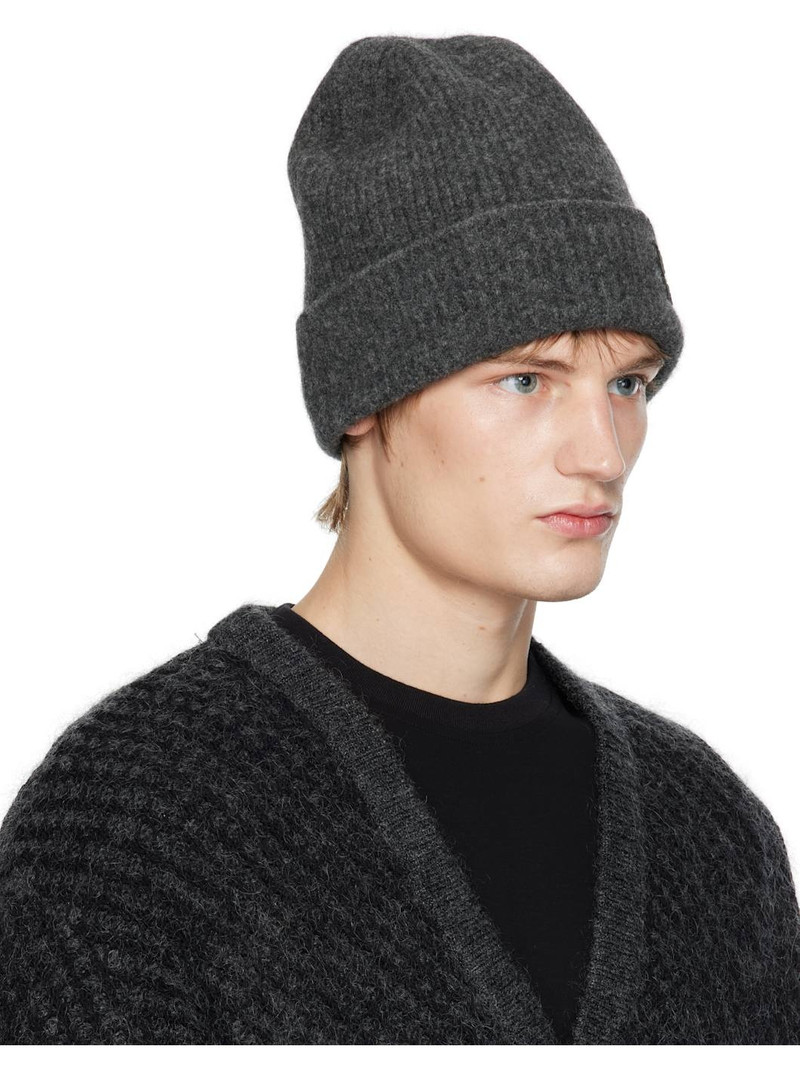 Wooyoungmi Gray Knit Beanie outlook