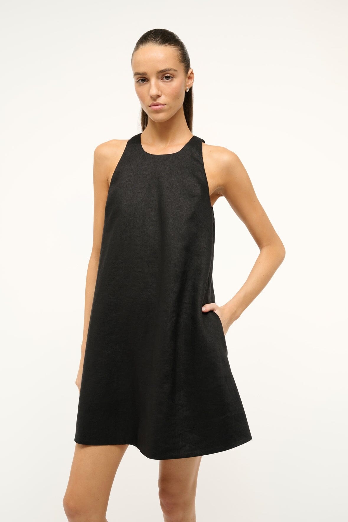 STAUD SERAFINA DRESS BLACK - 2