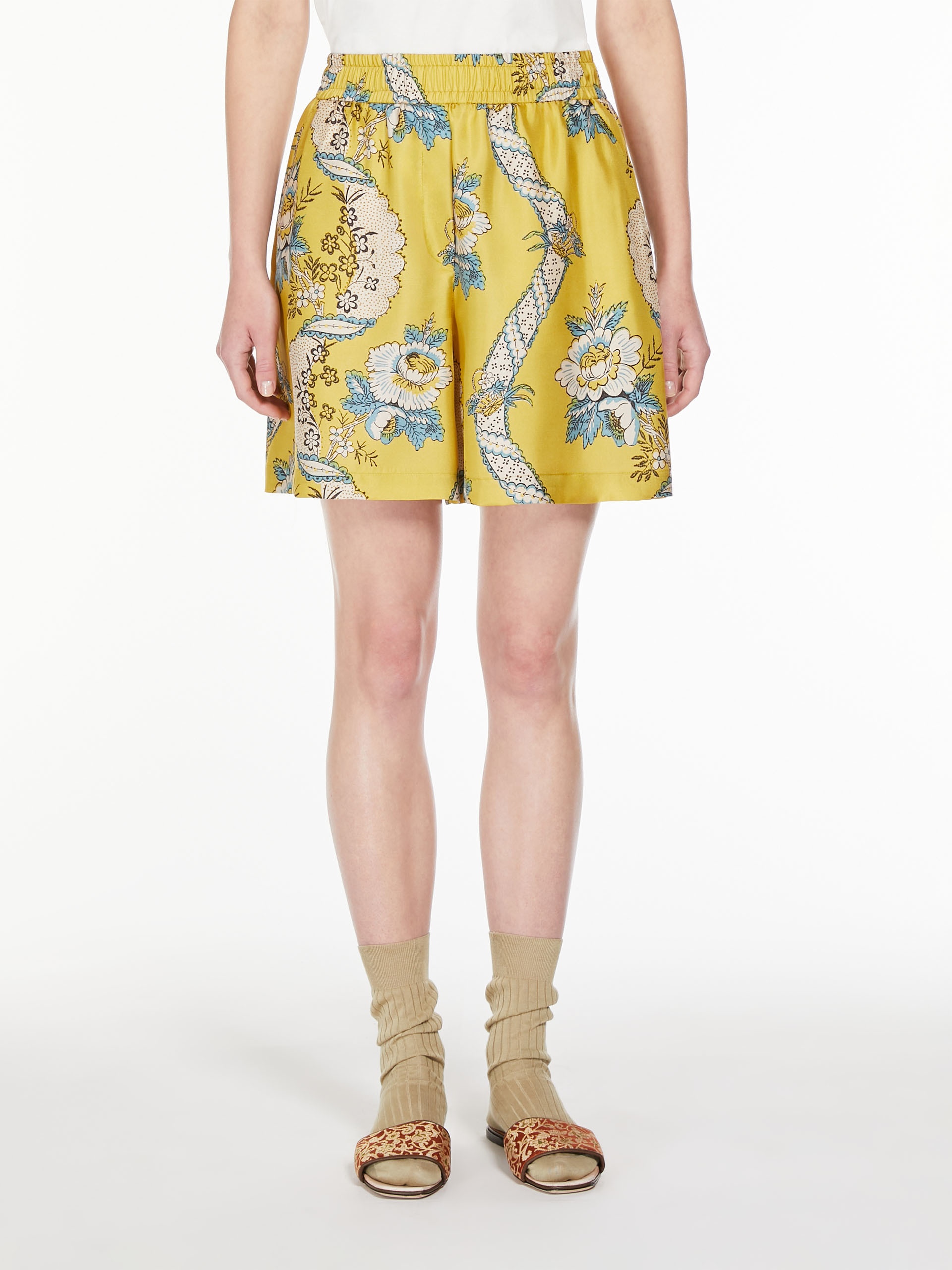 TRACIA Printed twill Bermuda shorts - 3