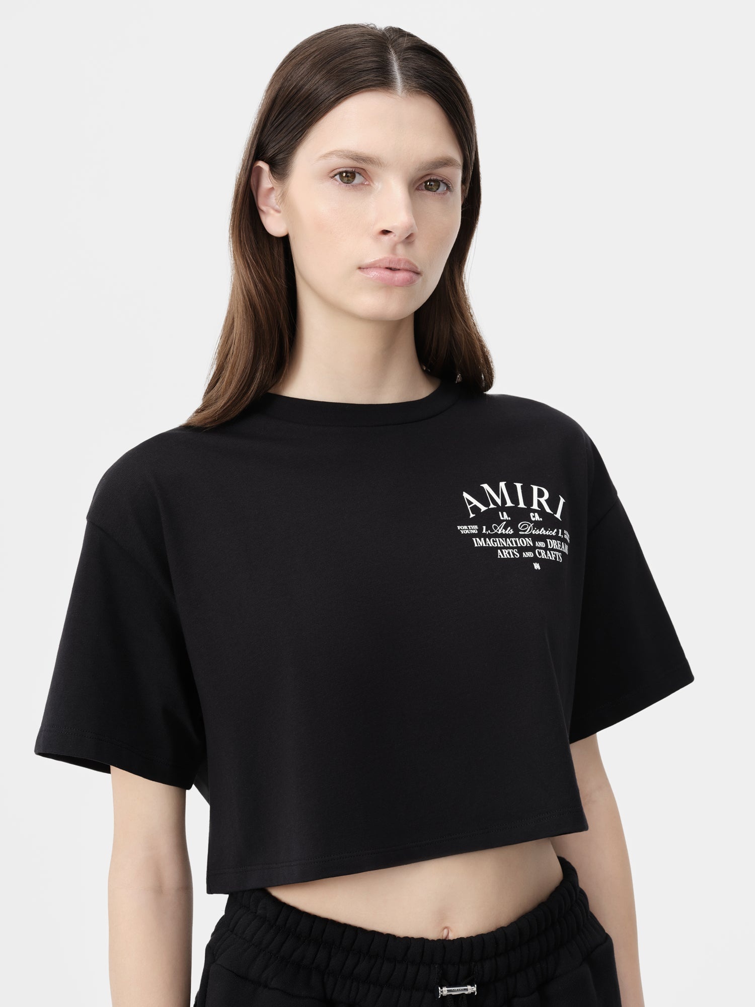 9090girl M 90 Logo Cropped Tee ブラック Logo Cropped Tee