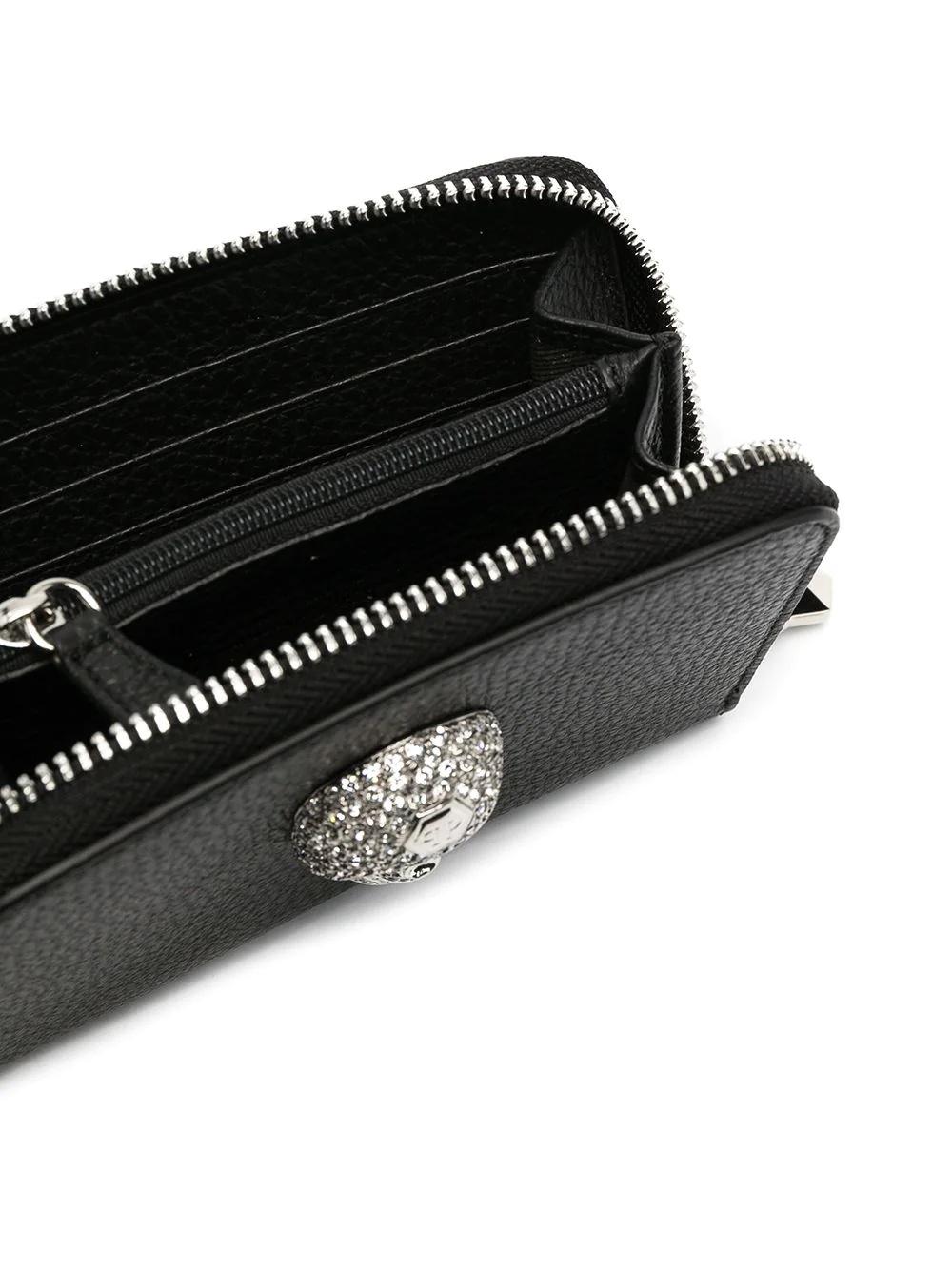 skull-detail zip-up purse - 3