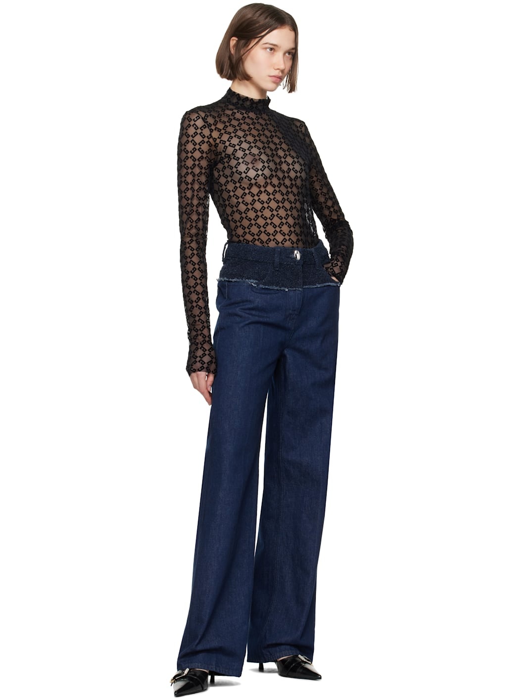Blue Big Mix Jeans - 4