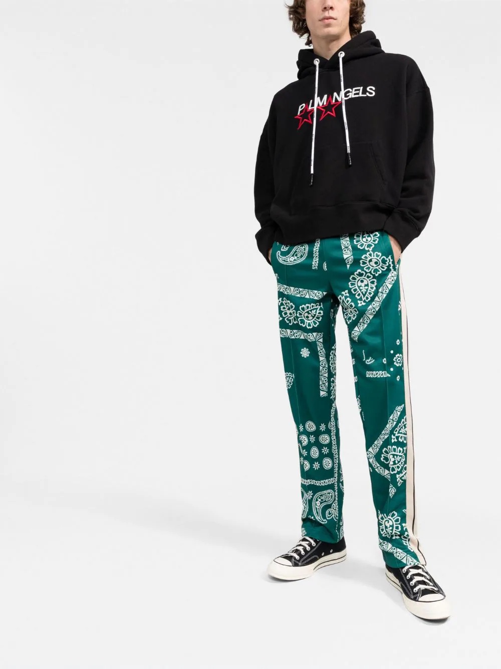 stars logo-embroidered hoodie - 2